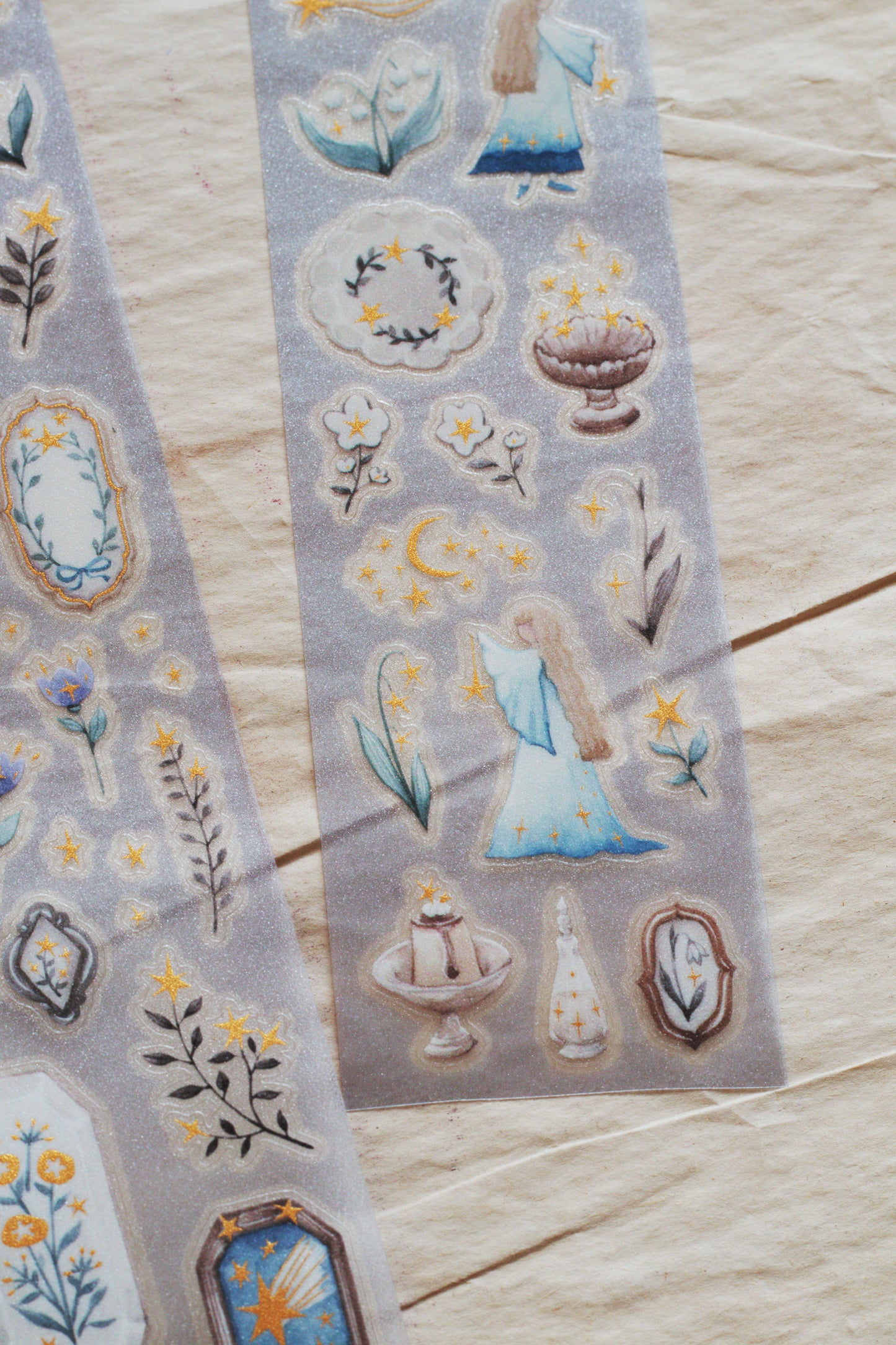 Loidesign Gilded Kiss-Cut PET Tape w/ Special Effect - Forest Witch Gathering Light