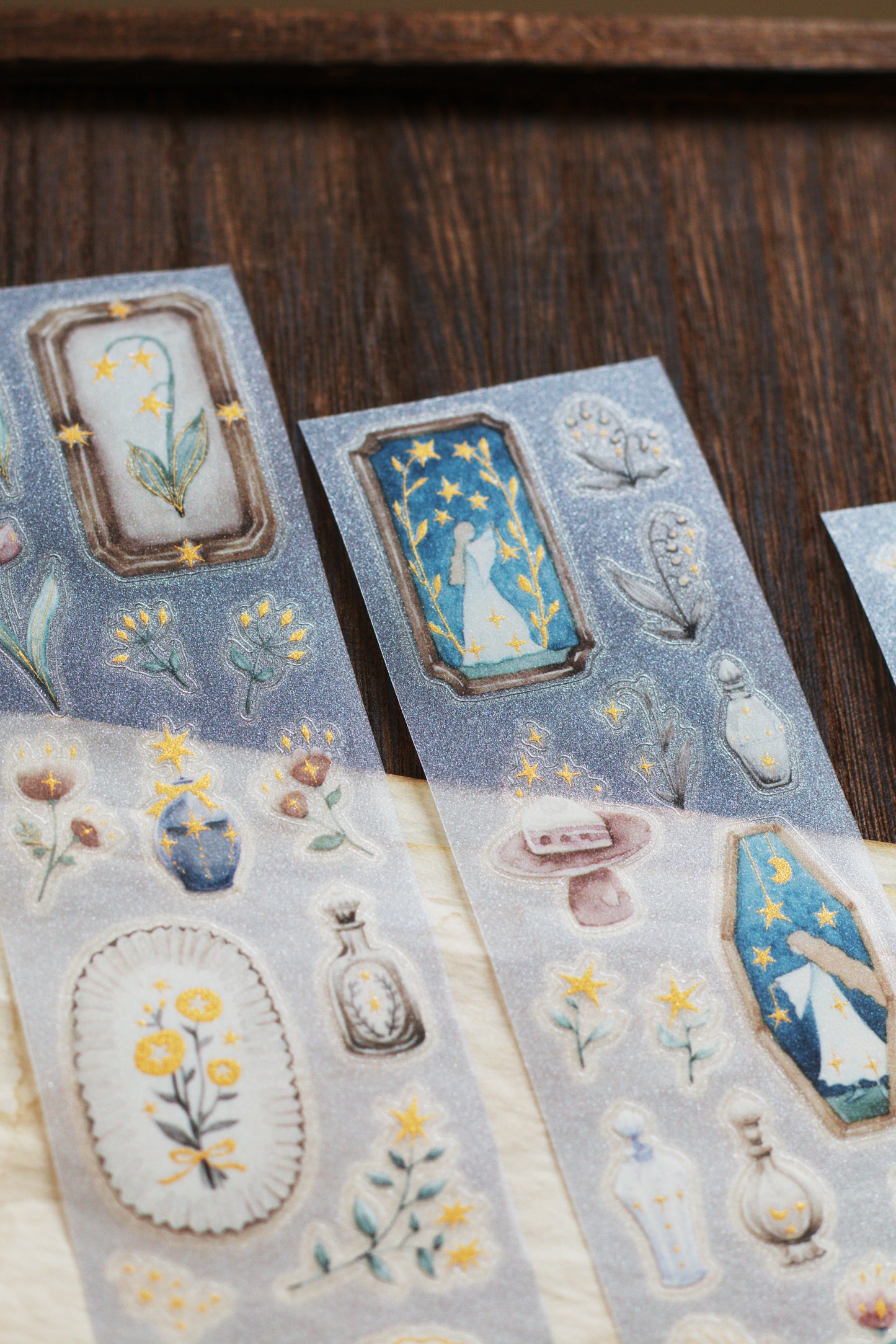 Loidesign Gilded Kiss-Cut PET Tape w/ Special Effect - Forest Witch Gathering Light