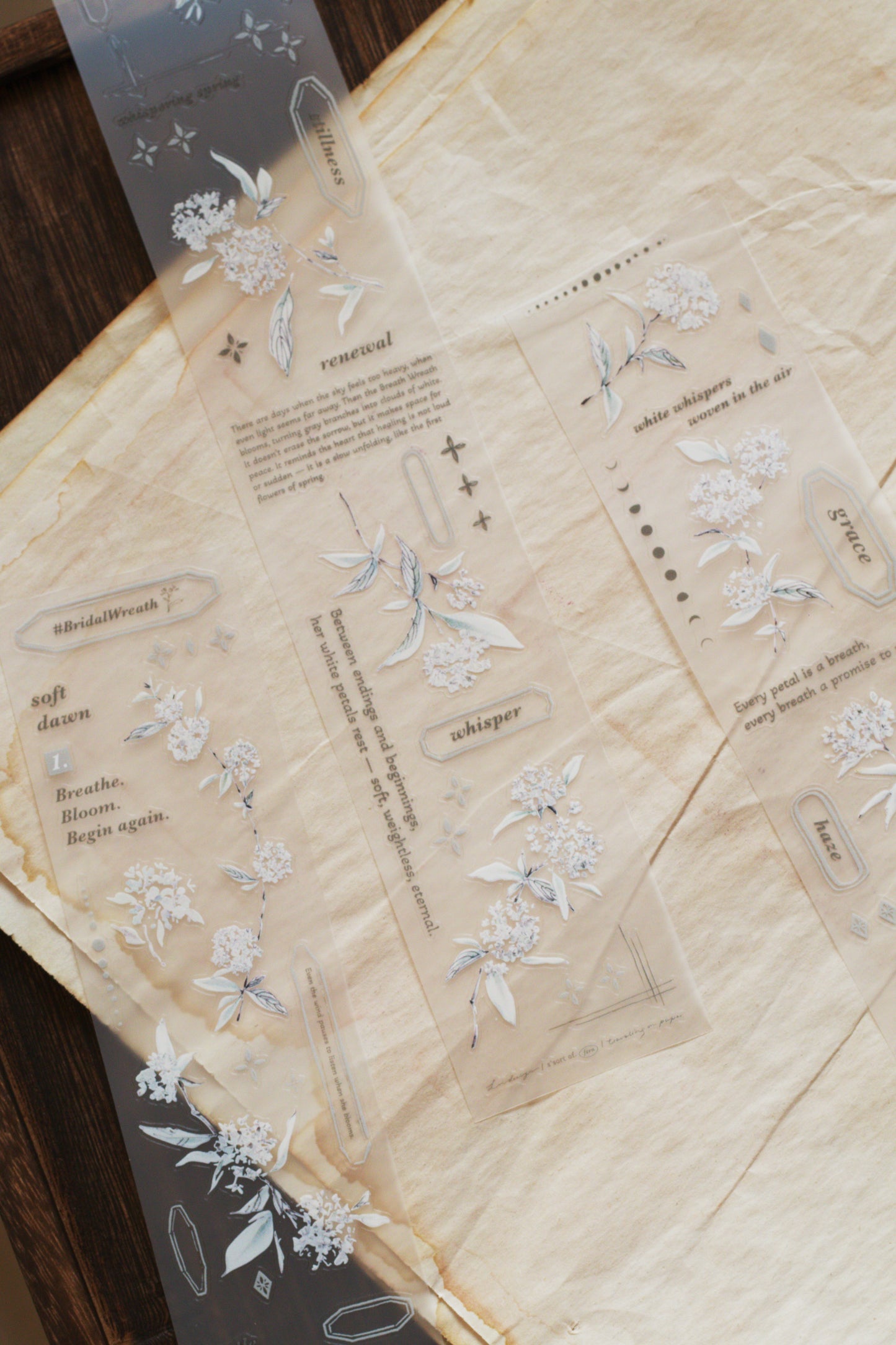 Loidesign Bridal Wreath Kiss-Cut PET Tape