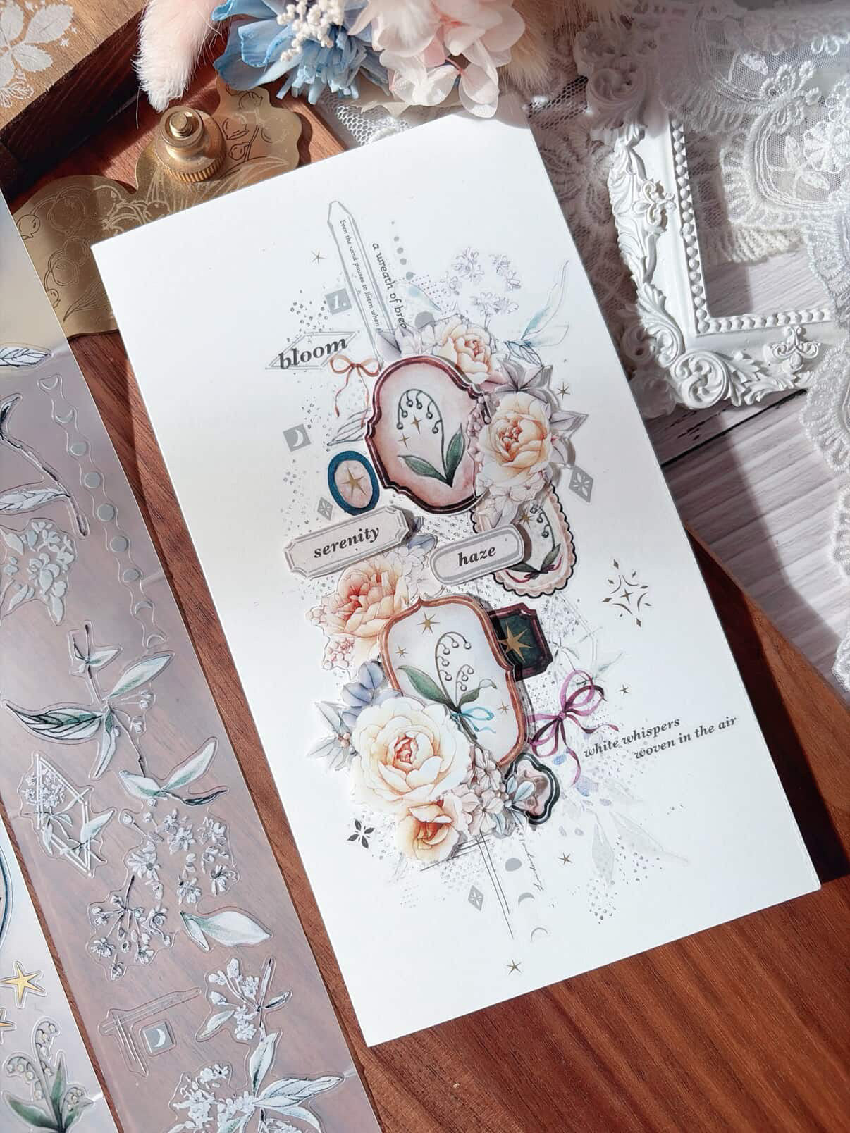 Loidesign Gilded Kiss-Cut PET Tape - Collecting Lily of the Valley