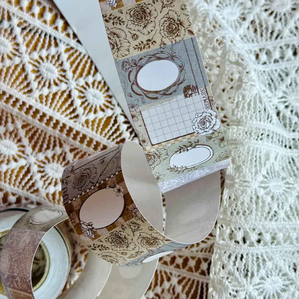 Loidesign x Journal Pages Label Sticker - Roses in the Dusk