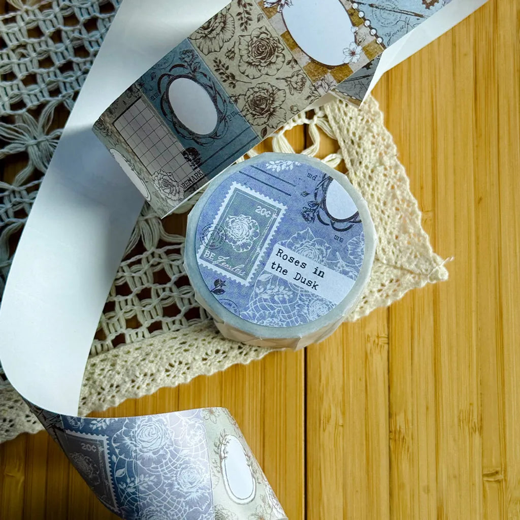 Loidesign x Journal Pages Label Sticker - Roses in the Dusk