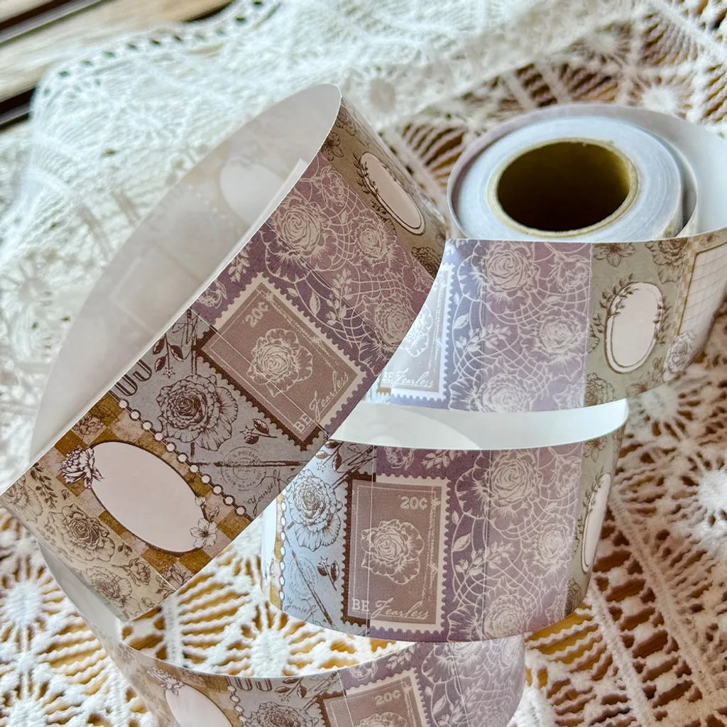 Loidesign x Journal Pages Label Sticker - Roses in the Dusk