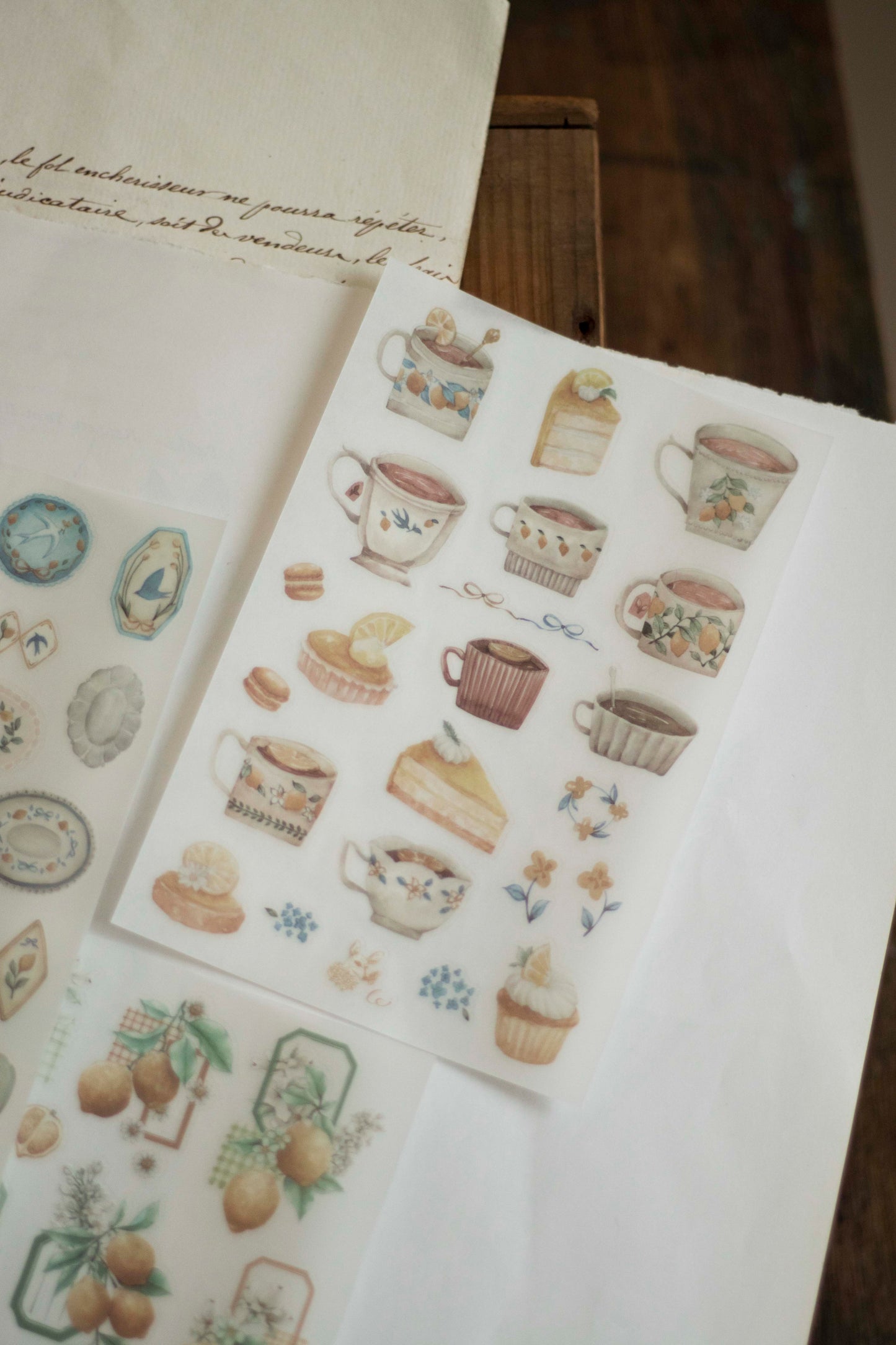 Loidesign Print-On Sticker Set - Lemon Afternoon Tea