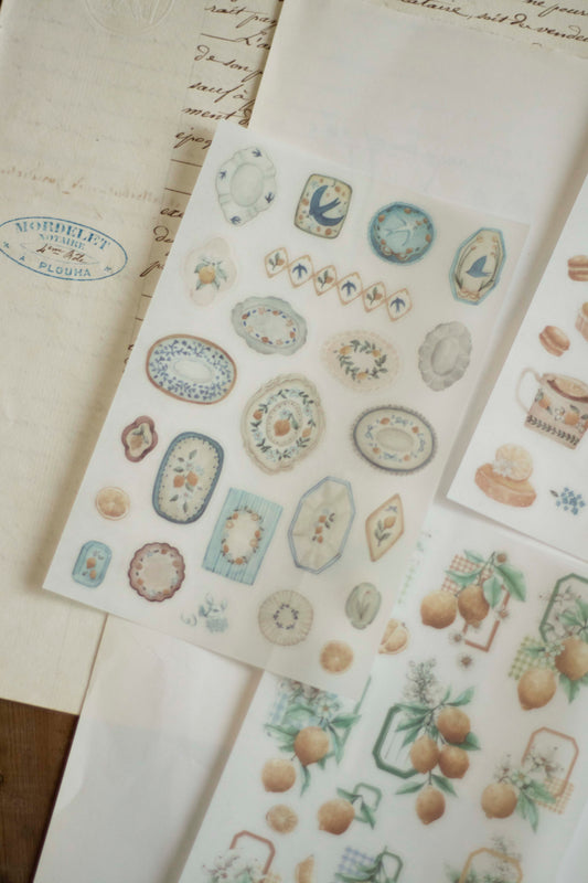 Loidesign Print-On Sticker Set - Lemon Afternoon Tea