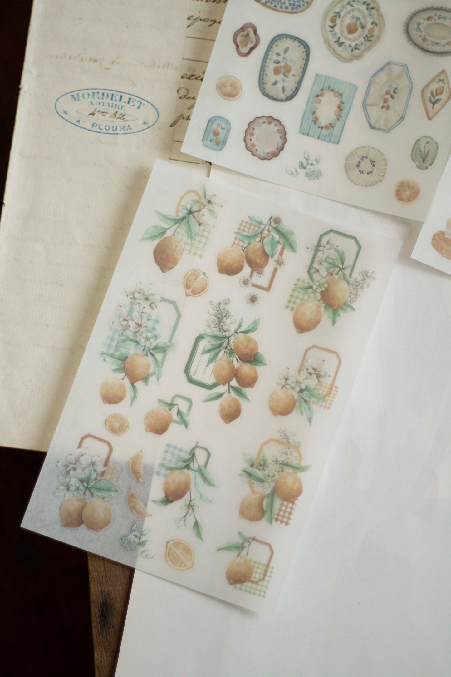 Loidesign Print-On Sticker Set - Lemon Afternoon Tea
