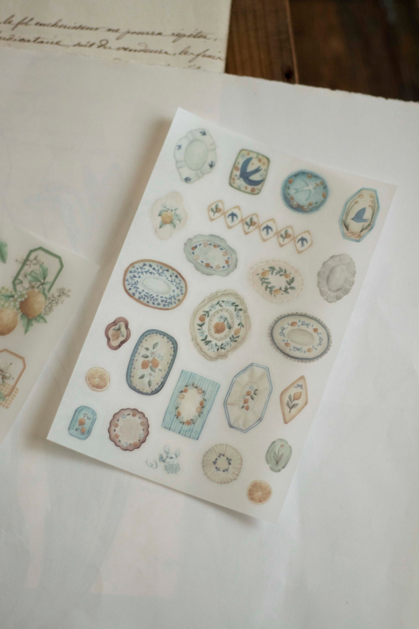 Loidesign Print-On Sticker Set - Lemon Afternoon Tea