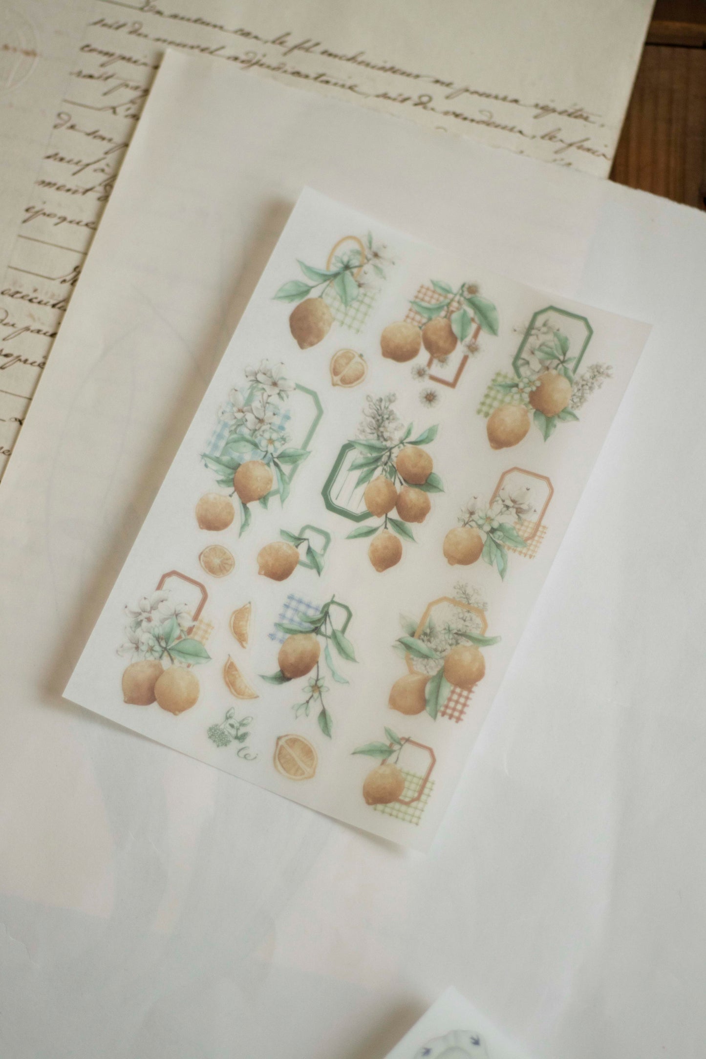 Loidesign Print-On Sticker Set - Lemon Afternoon Tea
