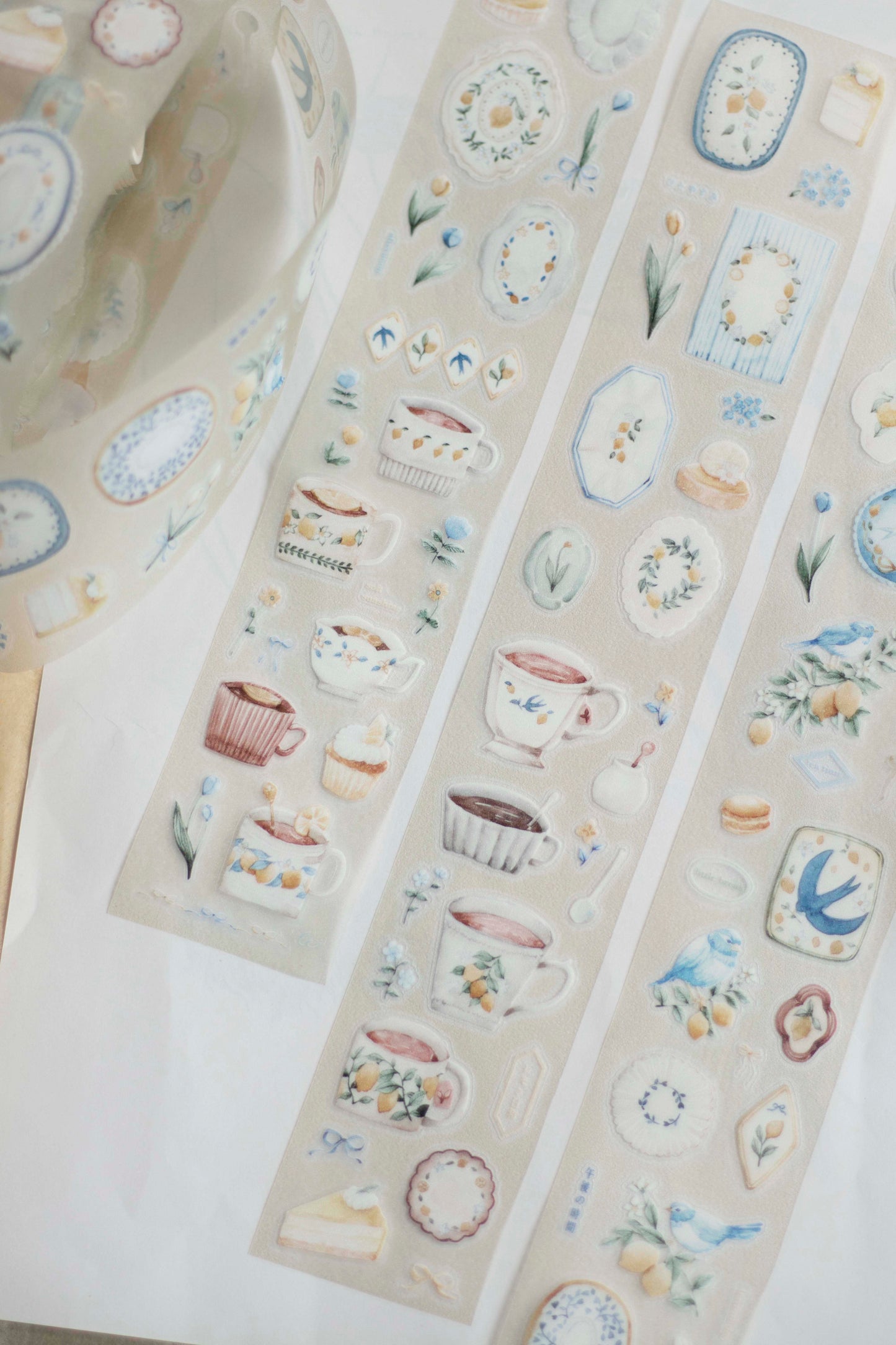 Loidesign Kiss-Cut PET Tape w/ Special Effect - Lemon Afternoon Tea