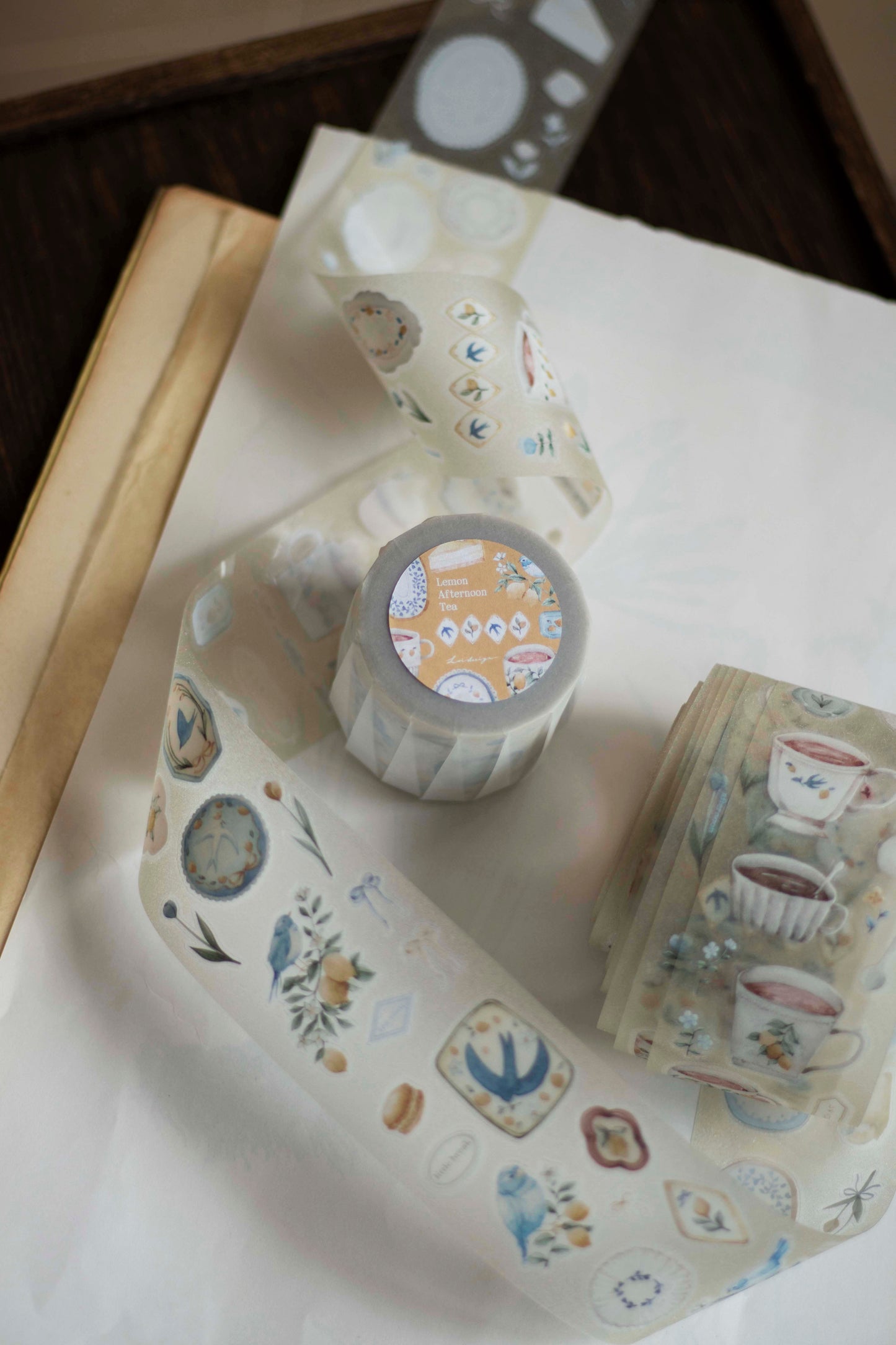 Loidesign Kiss-Cut PET Tape w/ Special Effect - Lemon Afternoon Tea