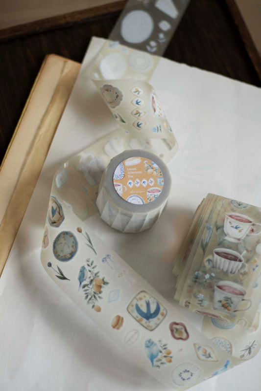 Loidesign Kiss-Cut PET Tape w/ Special Effect - Lemon Afternoon Tea