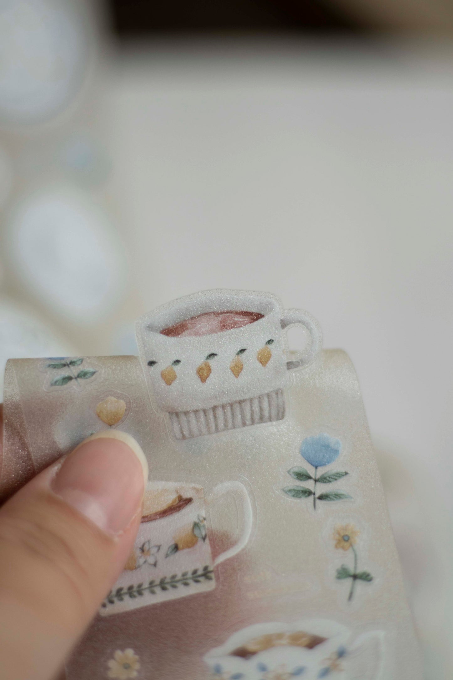 Loidesign Kiss-Cut PET Tape w/ Special Effect - Lemon Afternoon Tea