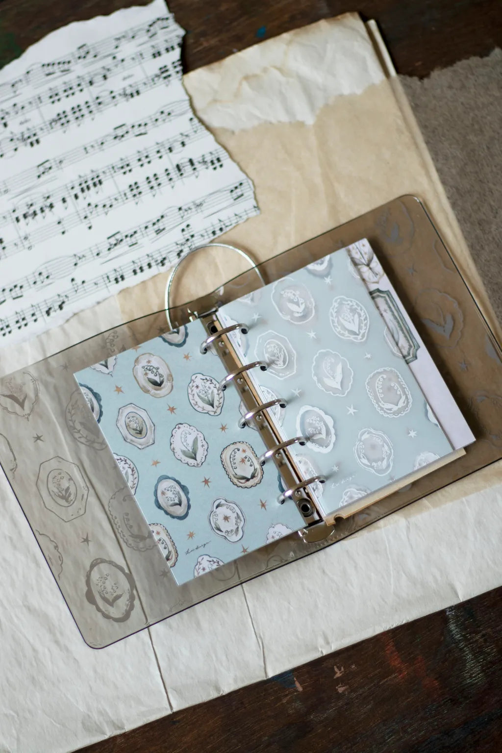 Loidesign Lily of the Valley Collection PVC M5 Binder, Cover Only