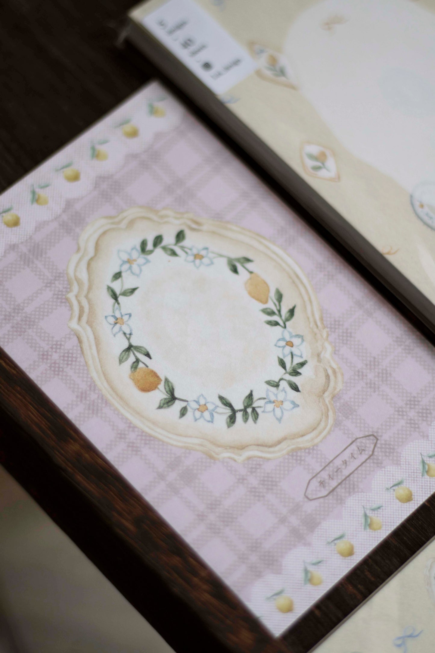 Loidesign Mini 6 Size Memo Paper - Lemon and Bird Tray
