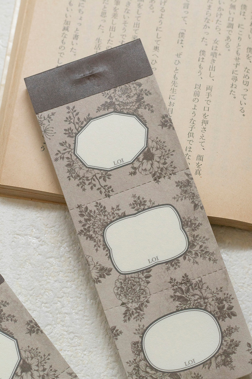 Loidesign Triple Time Wall Paper Rose Memo Pad