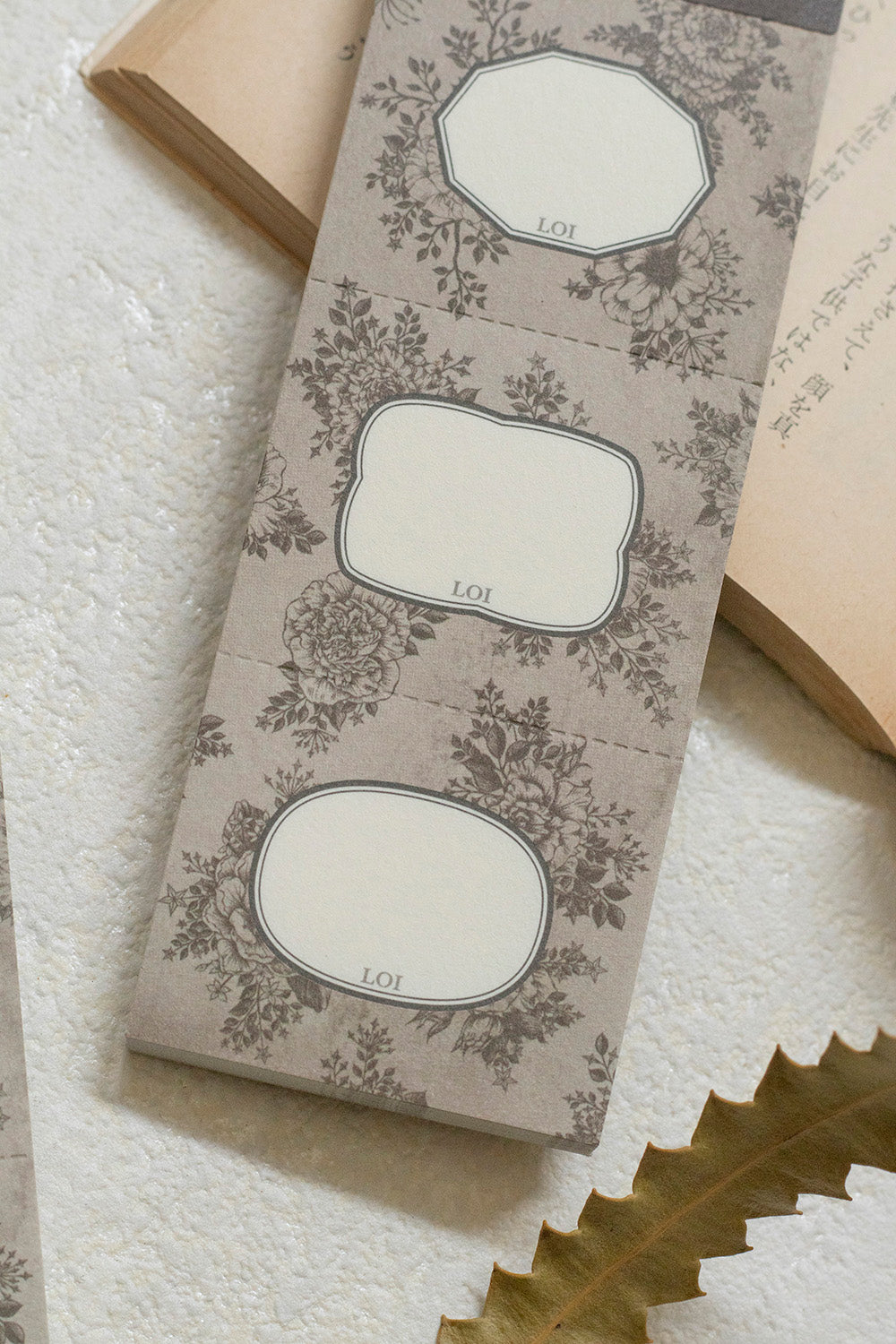 Loidesign Triple Time Wall Paper Rose Memo Pad