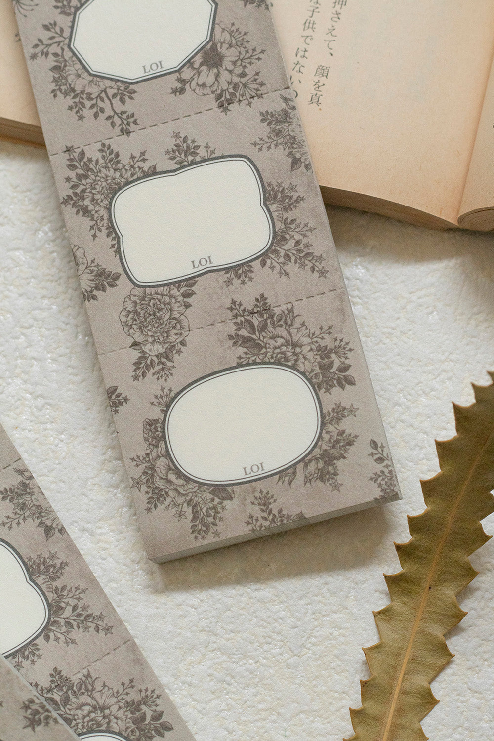 Loidesign Triple Time Wall Paper Rose Memo Pad