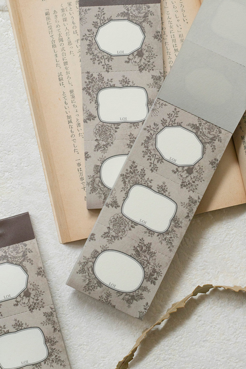 Loidesign Triple Time Wall Paper Rose Memo Pad