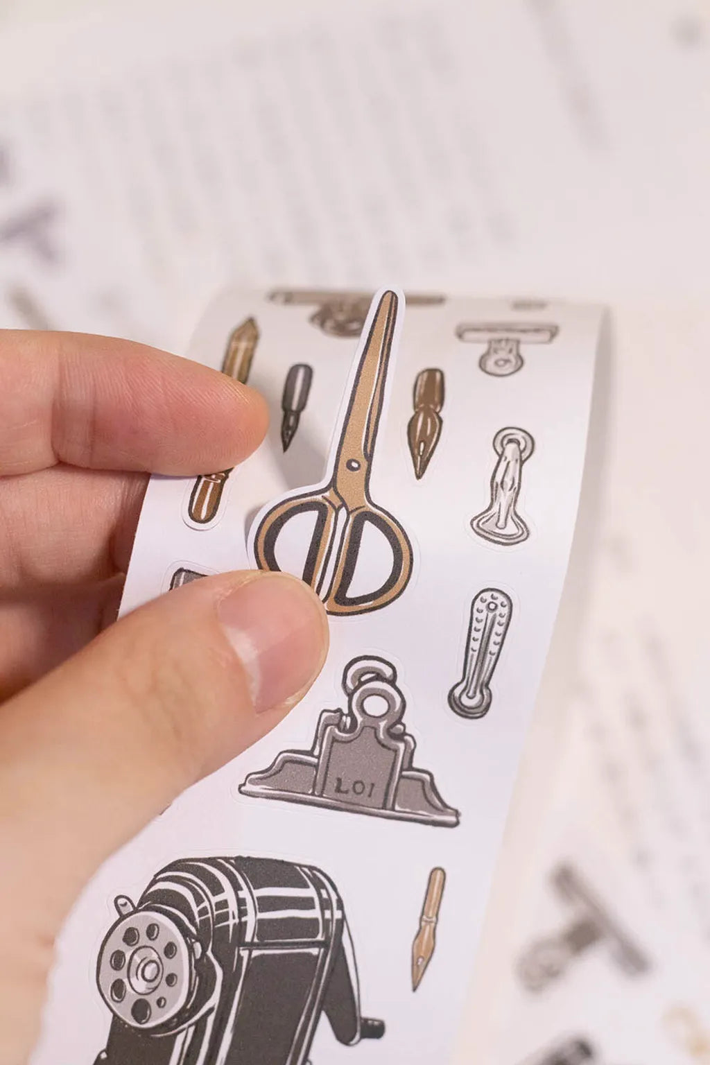 Loidesign x Stationery Market Kiss-cut Paper Tape - Retro Stationery