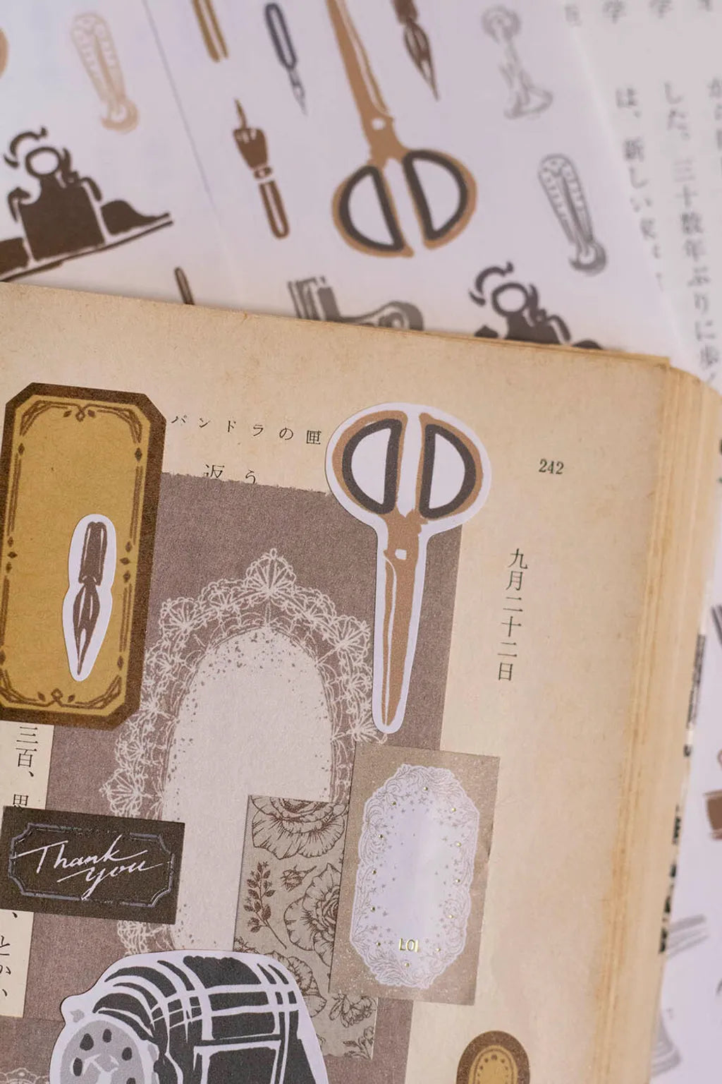 Loidesign x Stationery Market Kiss-cut Paper Tape - Retro Stationery