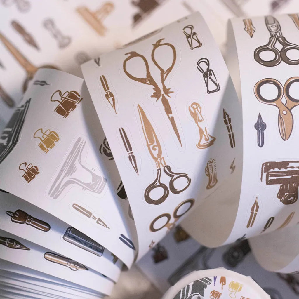 Loidesign x Stationery Market Kiss-cut Paper Tape - Retro Stationery