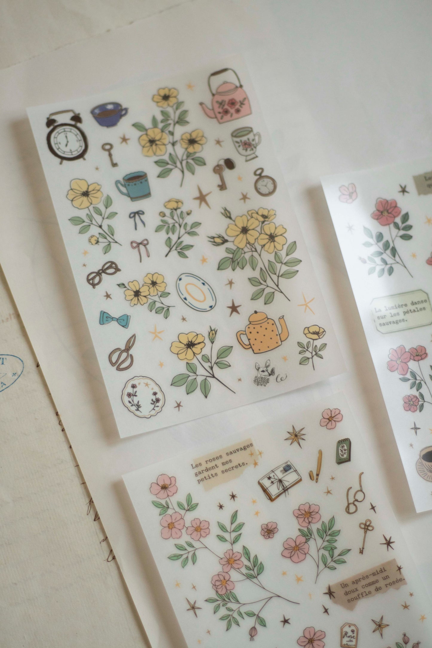 Loidesign Print-On Sticker Set - Rose Garden