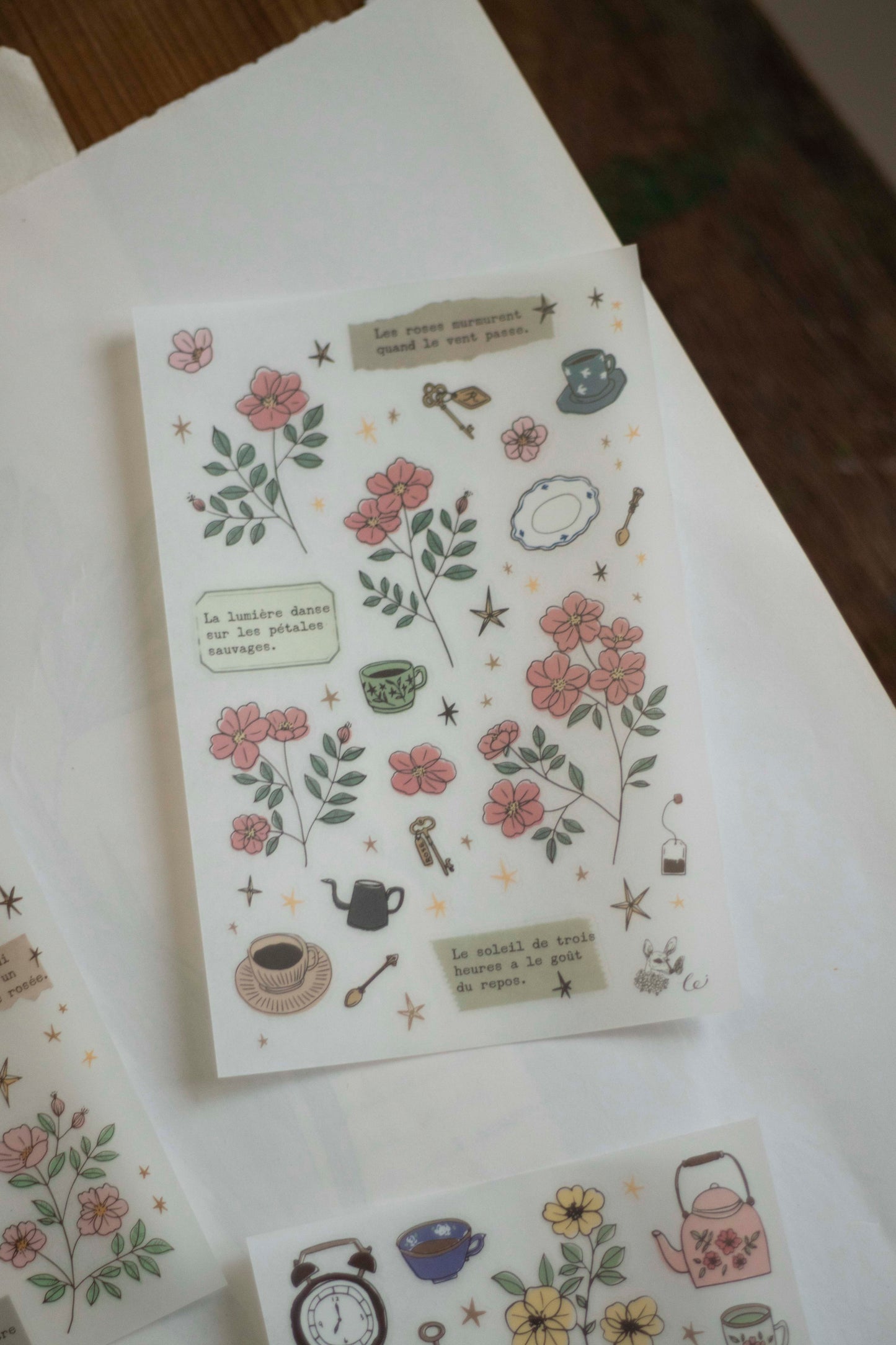 Loidesign Print-On Sticker Set - Rose Garden