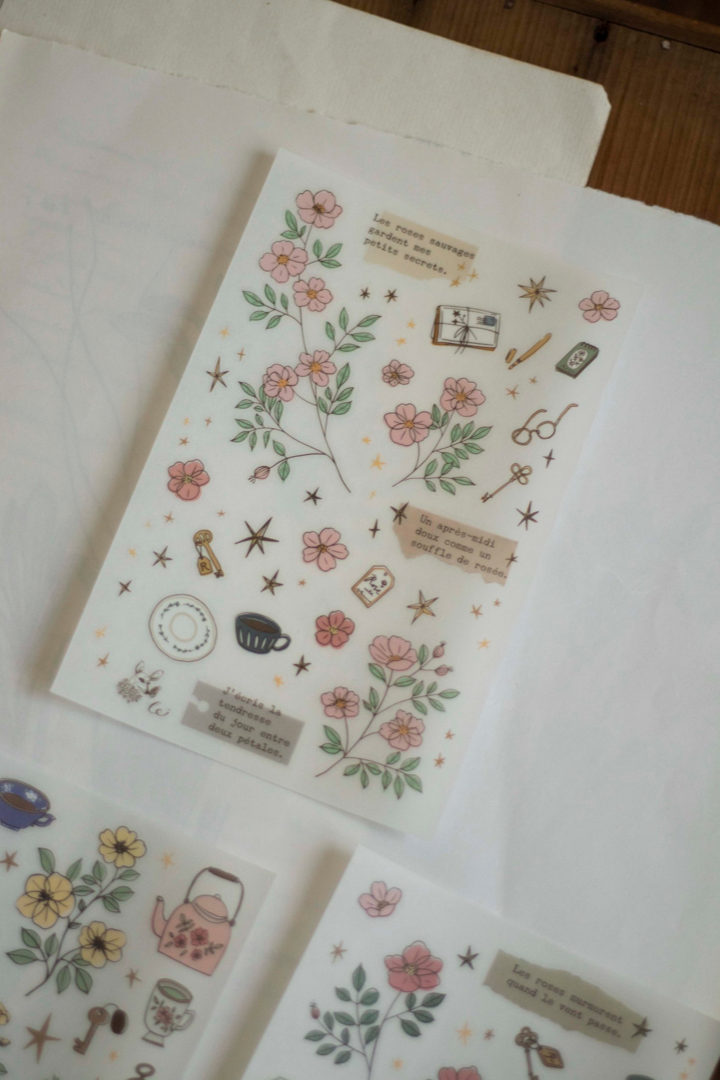 Loidesign Print-On Sticker Set - Rose Garden