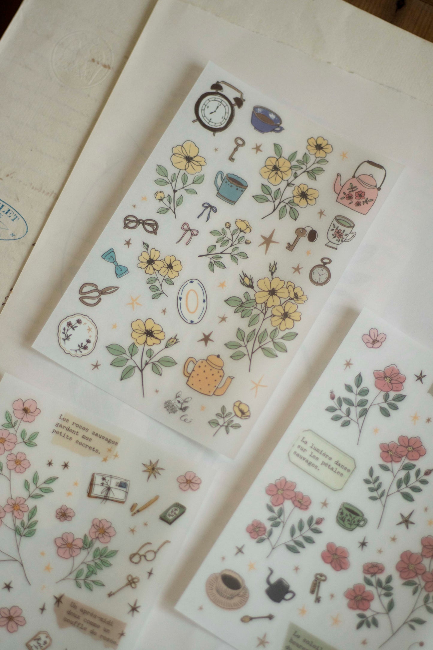 Loidesign Print-On Sticker Set - Rose Garden