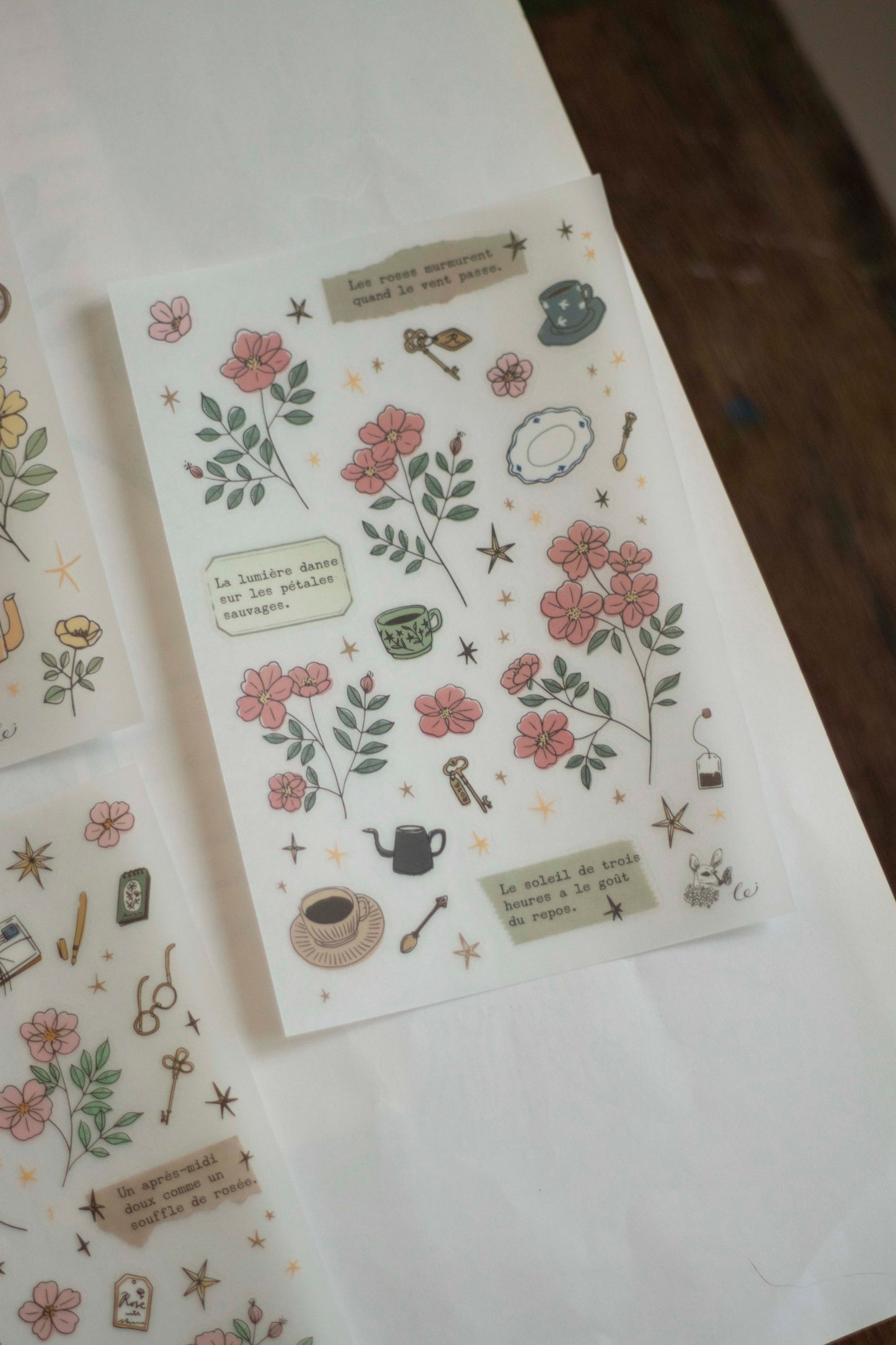 Loidesign Print-On Sticker Set - Rose Garden