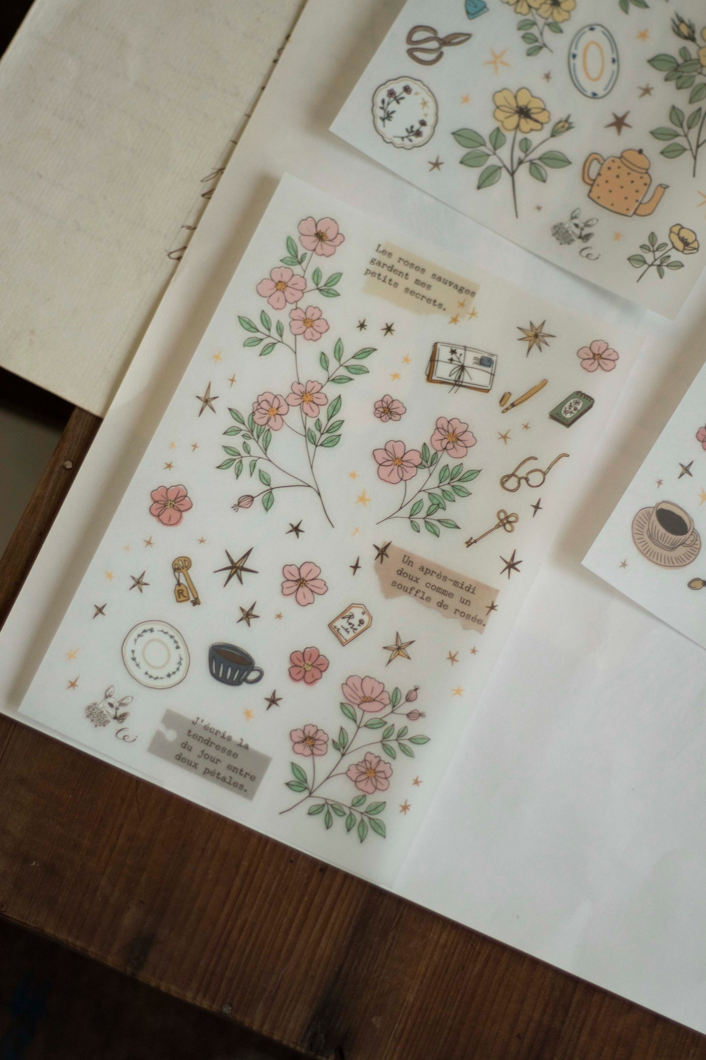 Loidesign Print-On Sticker Set - Rose Garden
