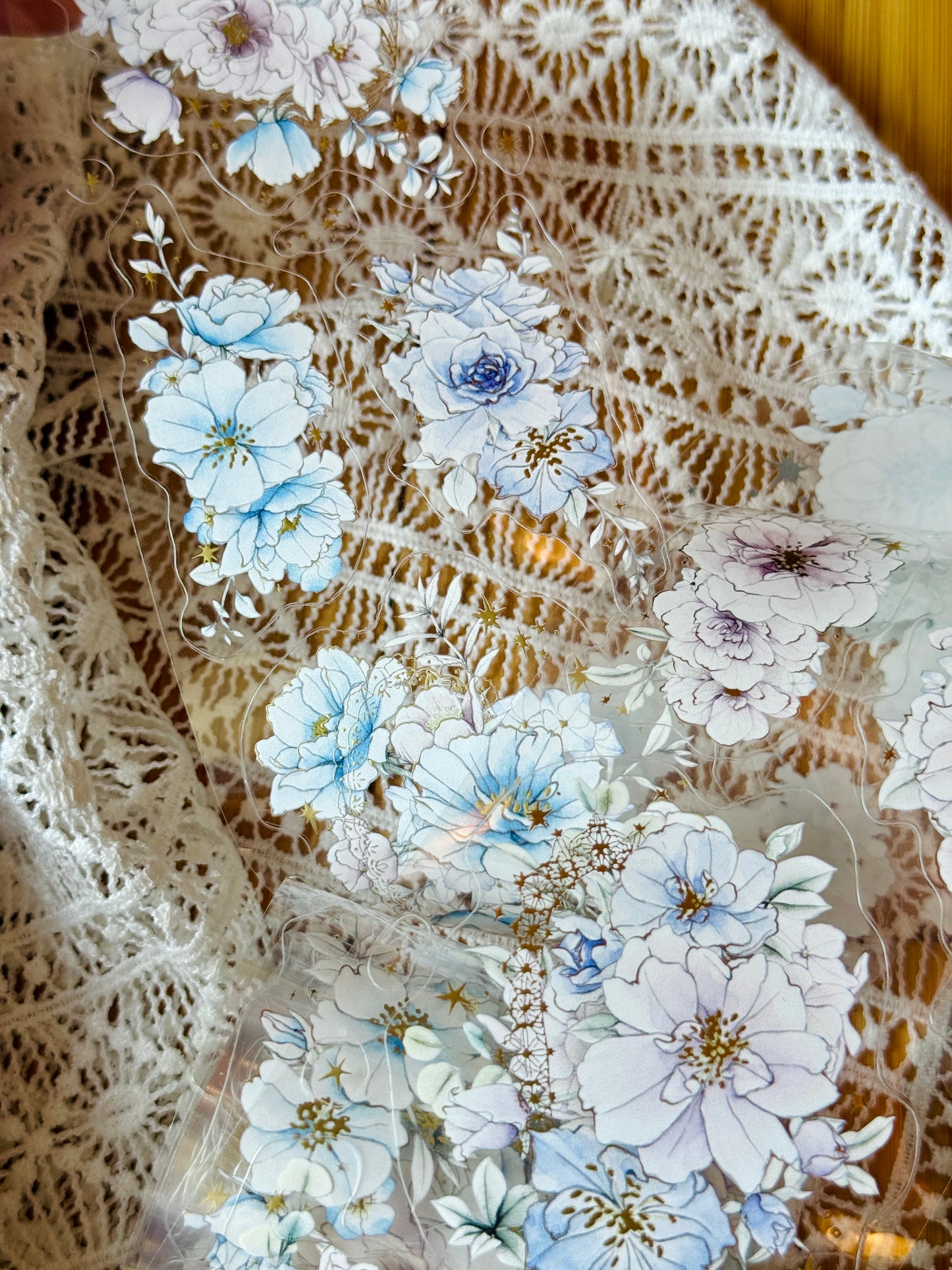 Loidesign Rose in the Morning Light Gold Foil Kiss-Cut PET Tape