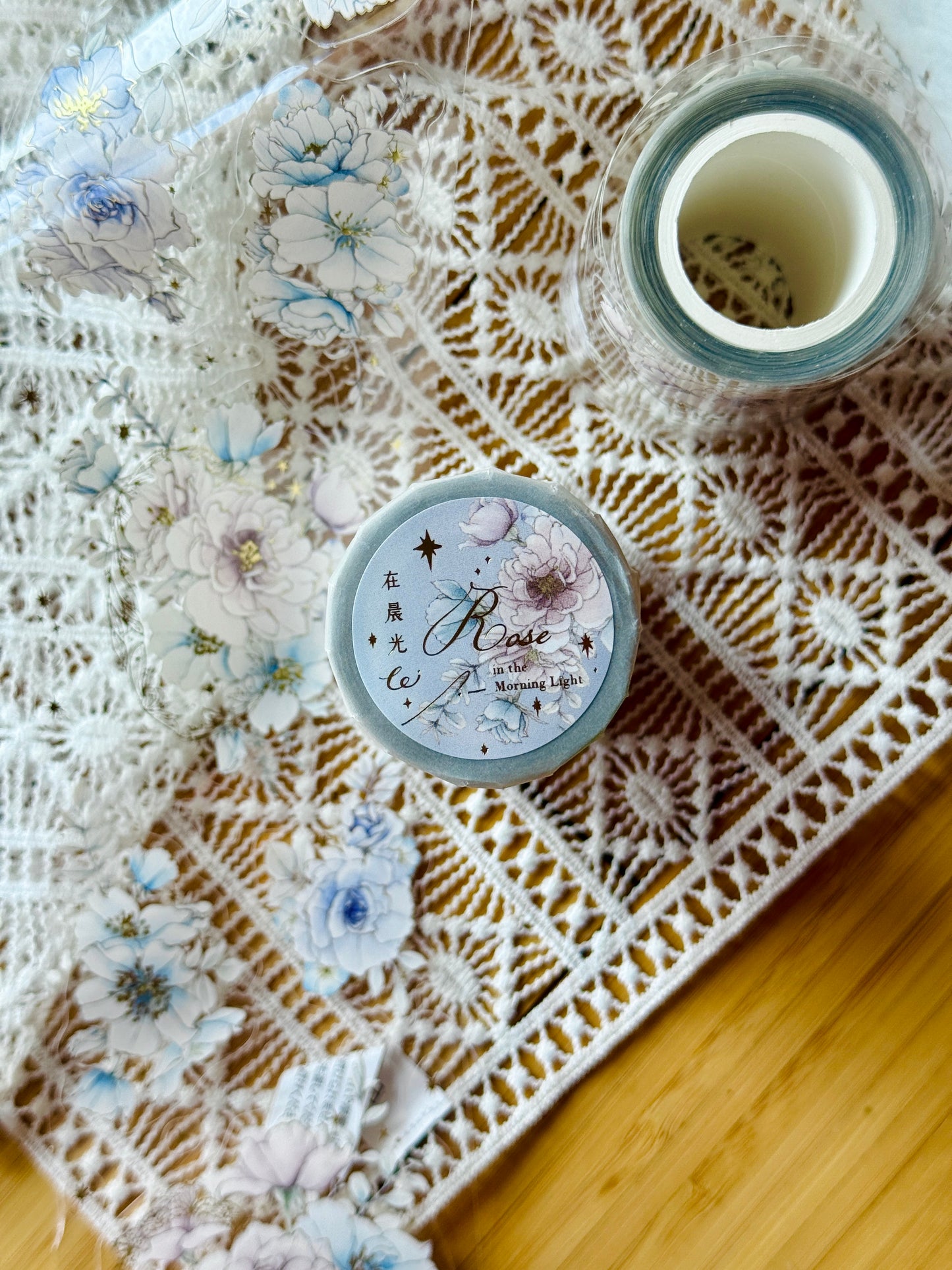 Loidesign Rose in the Morning Light Gold Foil Kiss-Cut PET Tape