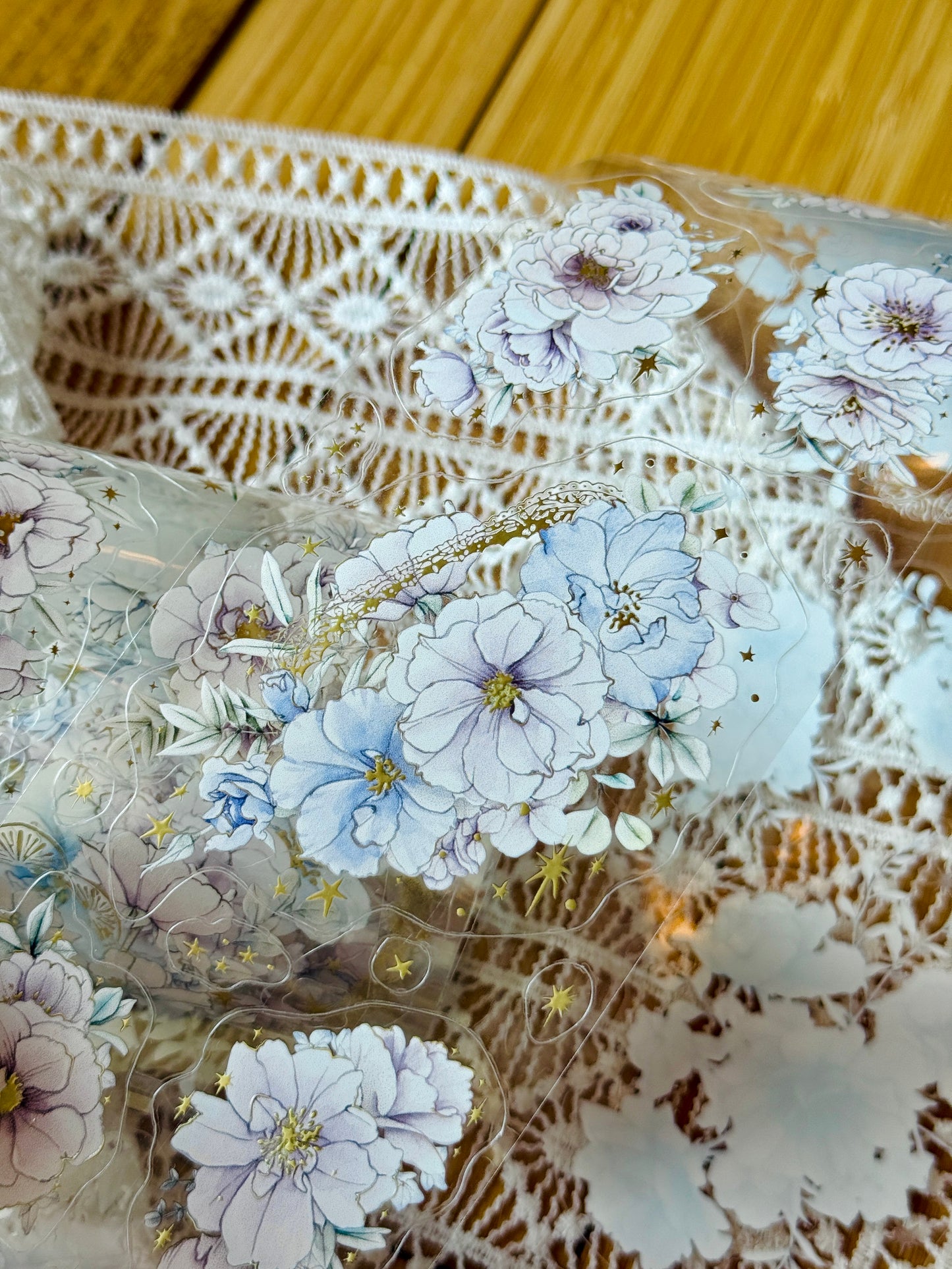 Loidesign Rose in the Morning Light Gold Foil Kiss-Cut PET Tape