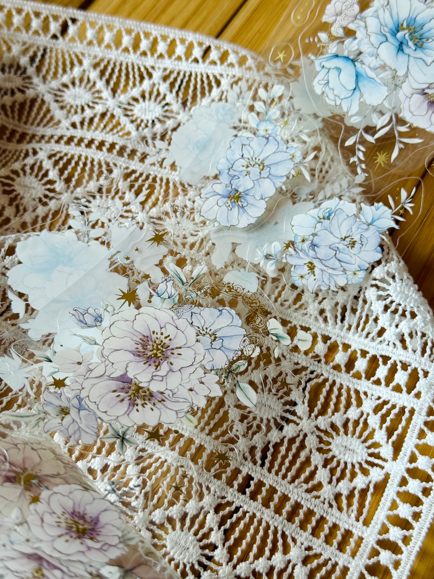 Loidesign Rose in the Morning Light Gold Foil Kiss-Cut PET Tape