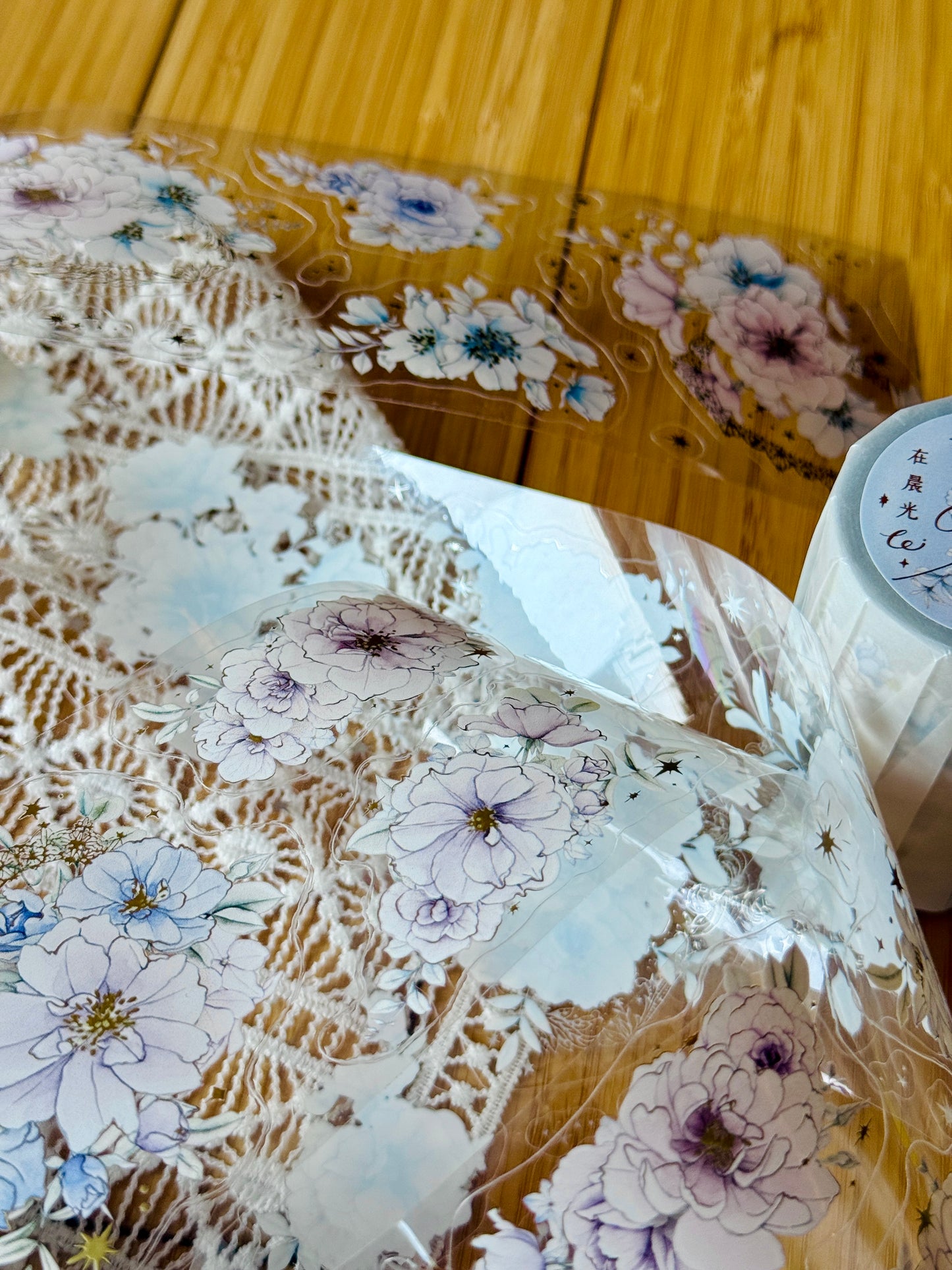 Loidesign Rose in the Morning Light Gold Foil Kiss-Cut PET Tape