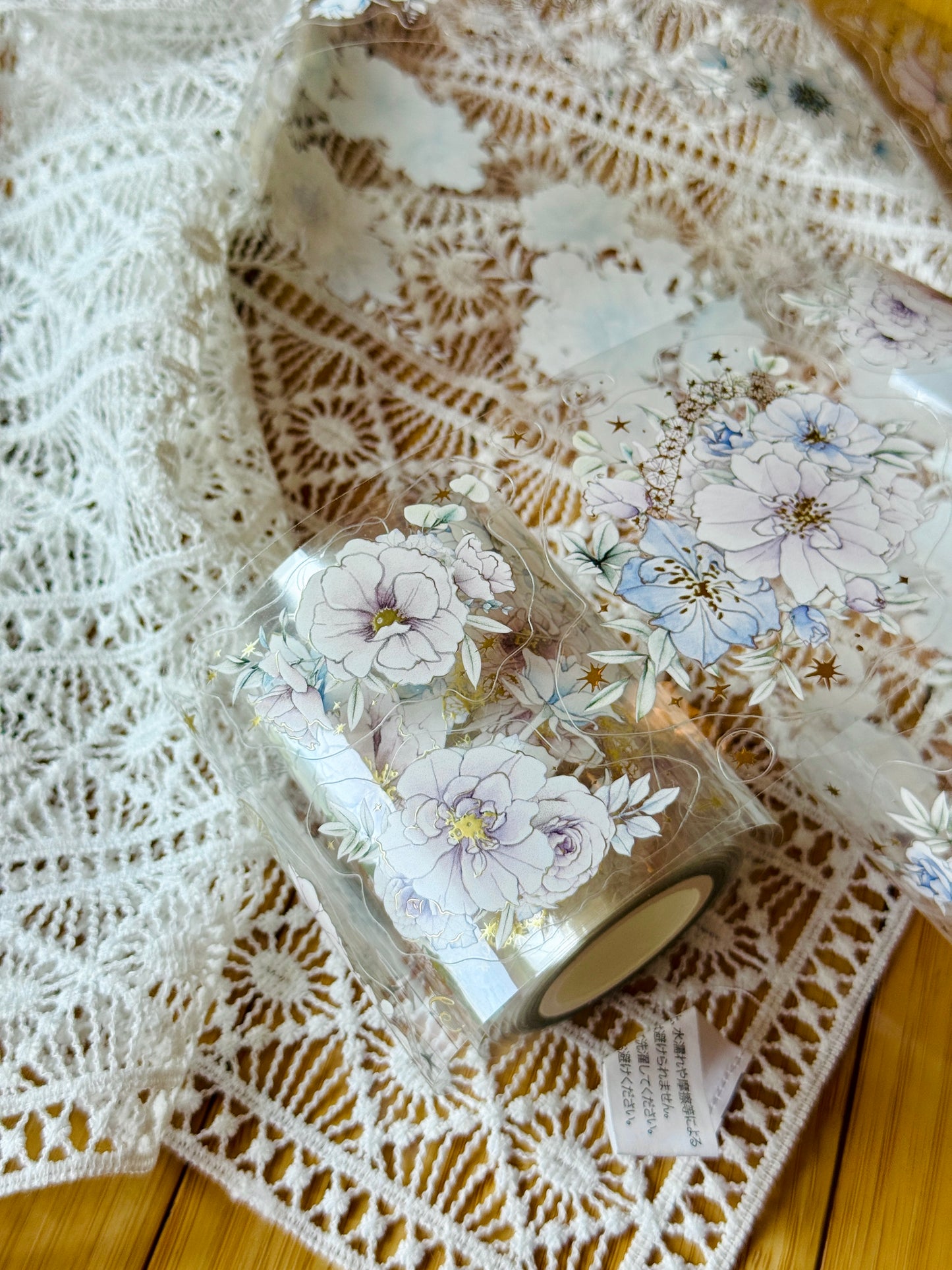 Loidesign Rose in the Morning Light Gold Foil Kiss-Cut PET Tape