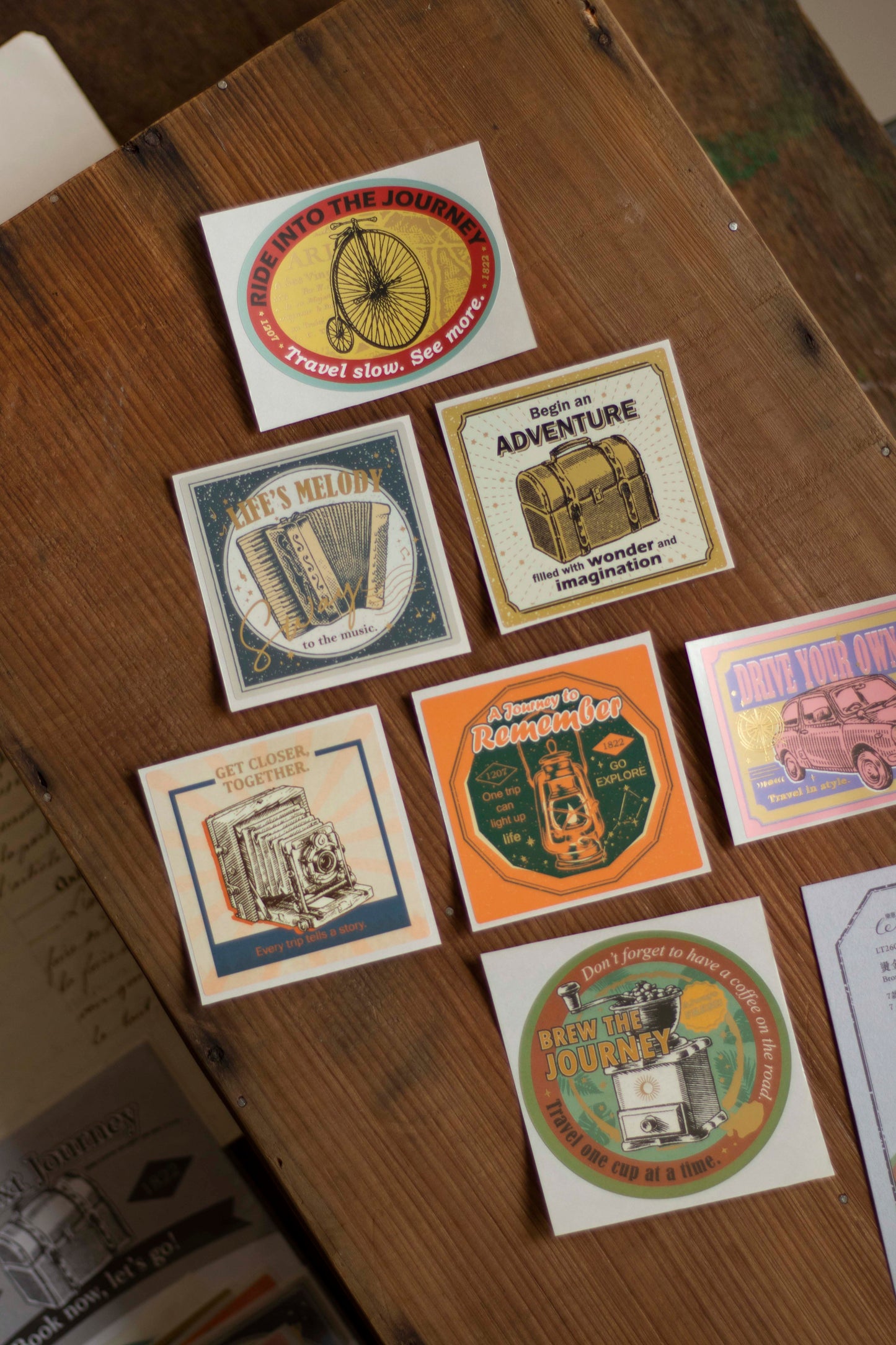 Loidesign Gold Foil Sticker Packet - The Next Journey