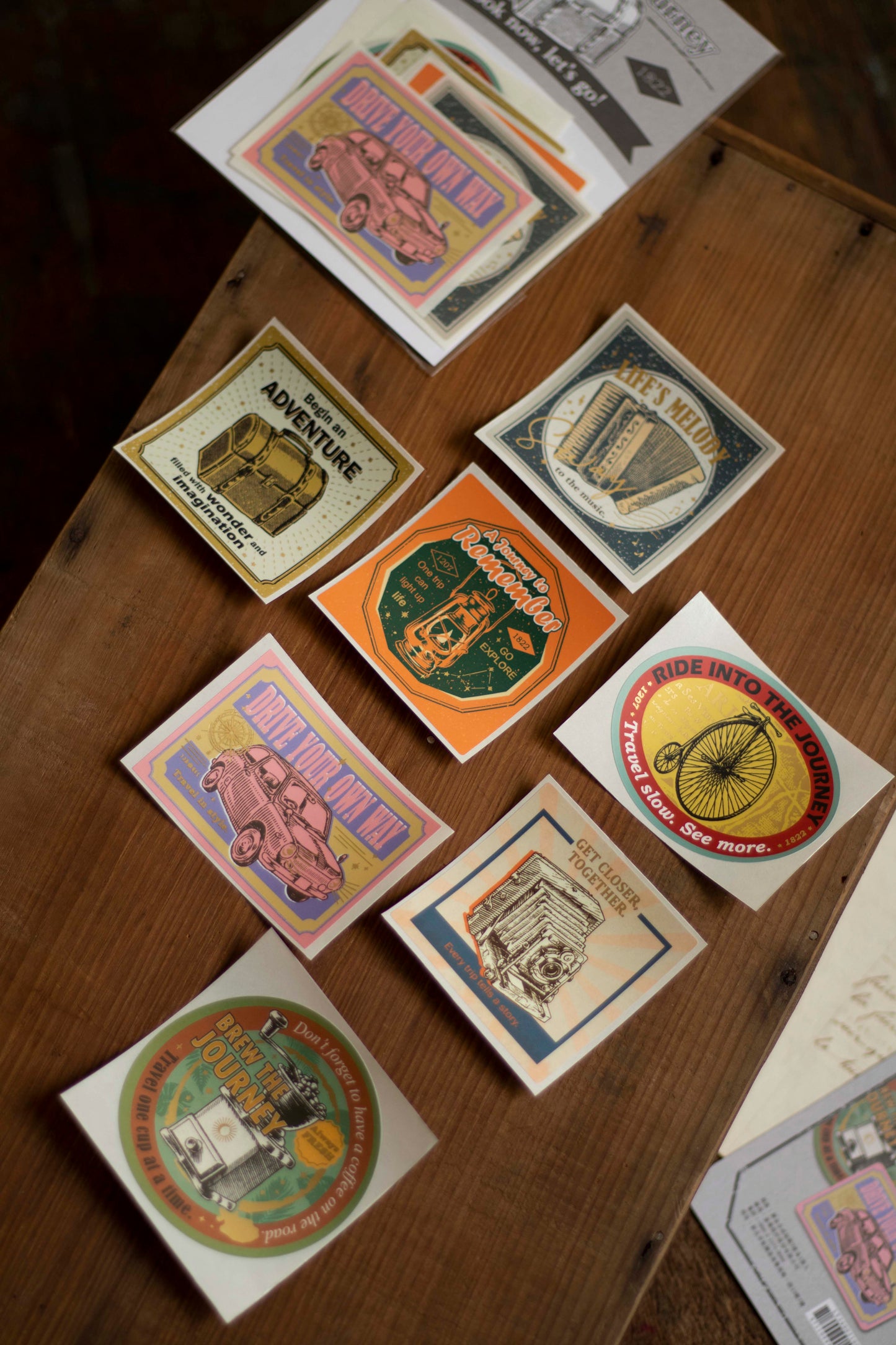 Loidesign Gold Foil Sticker Packet - The Next Journey