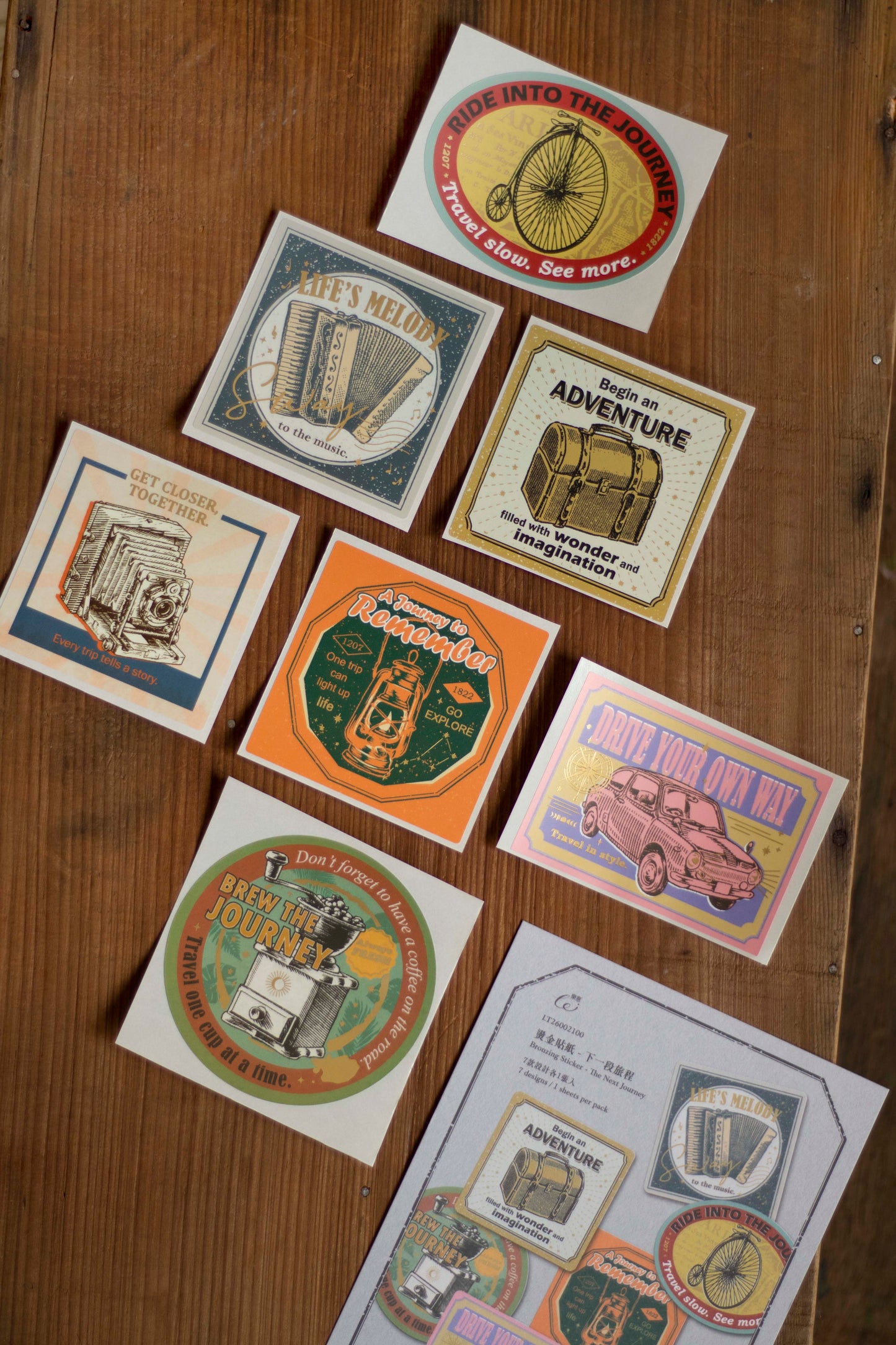 Loidesign Gold Foil Sticker Packet - The Next Journey