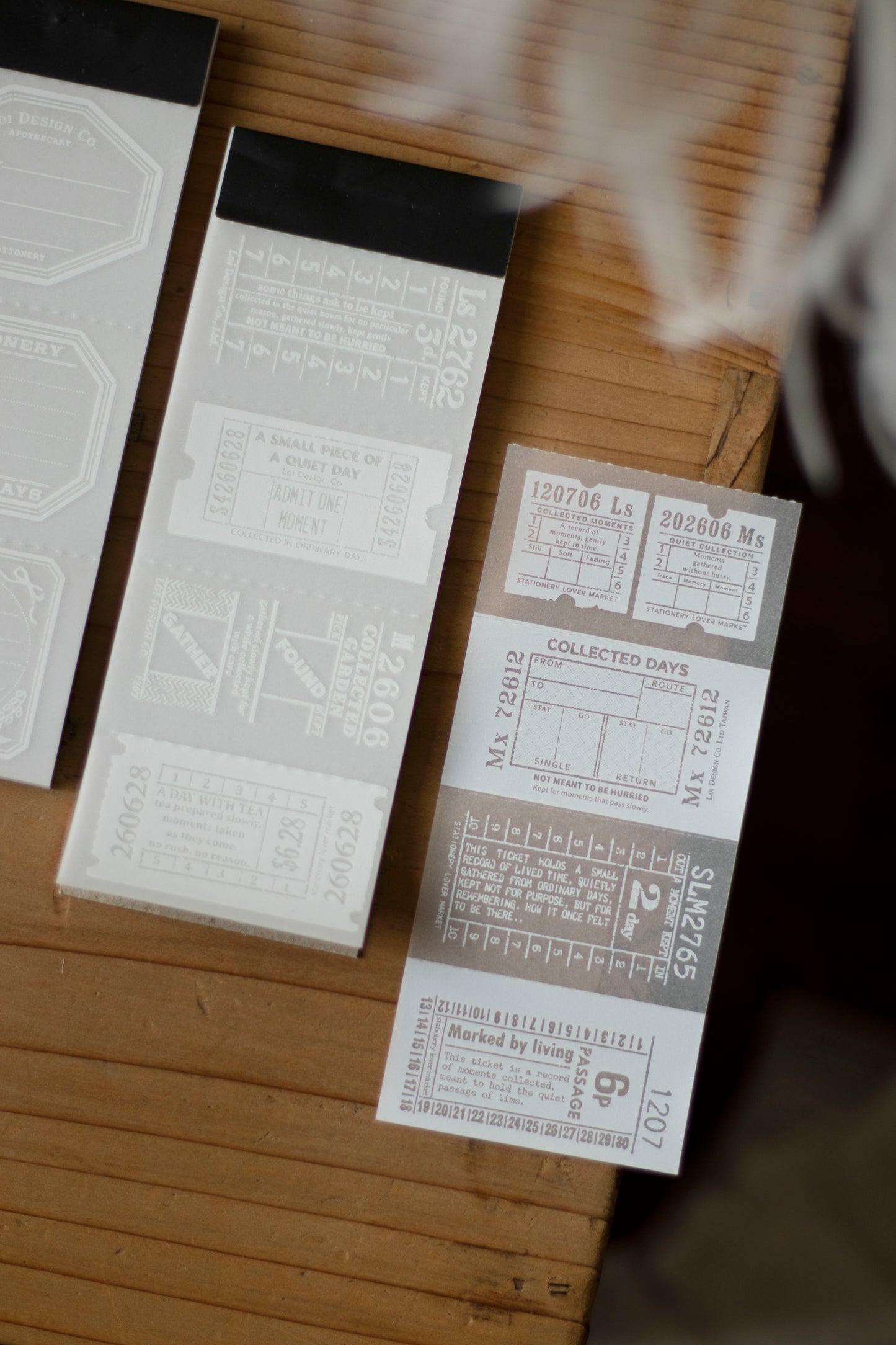 Loidesign Tracing Paper Memo Book - Ticket Collection