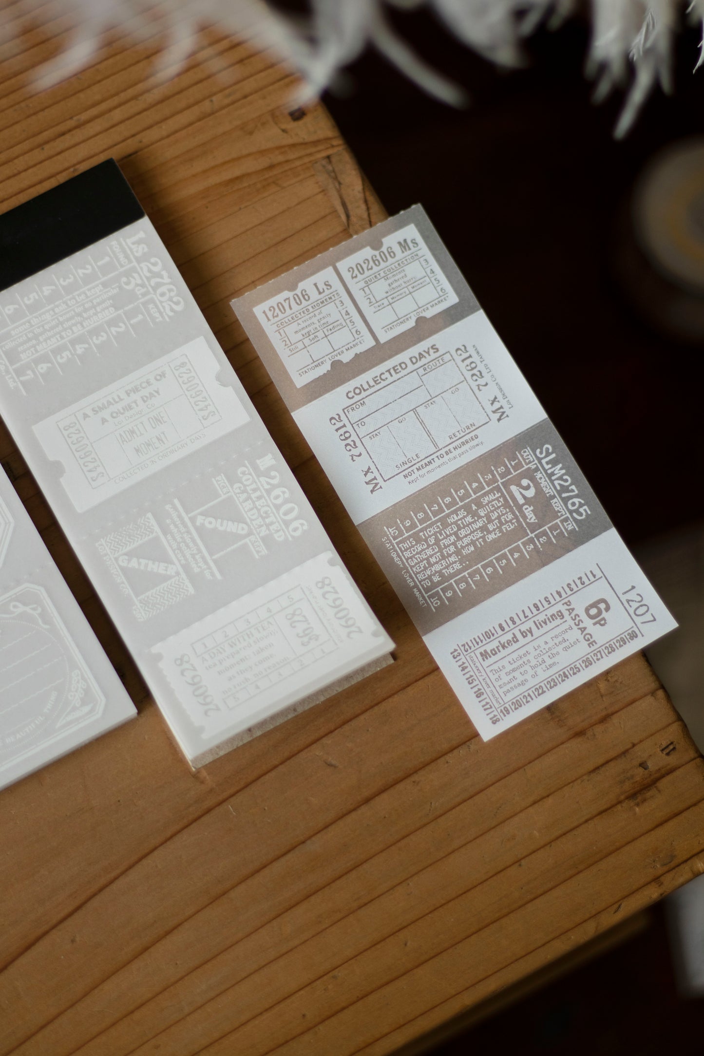 Loidesign Tracing Paper Memo Book - Ticket Collection