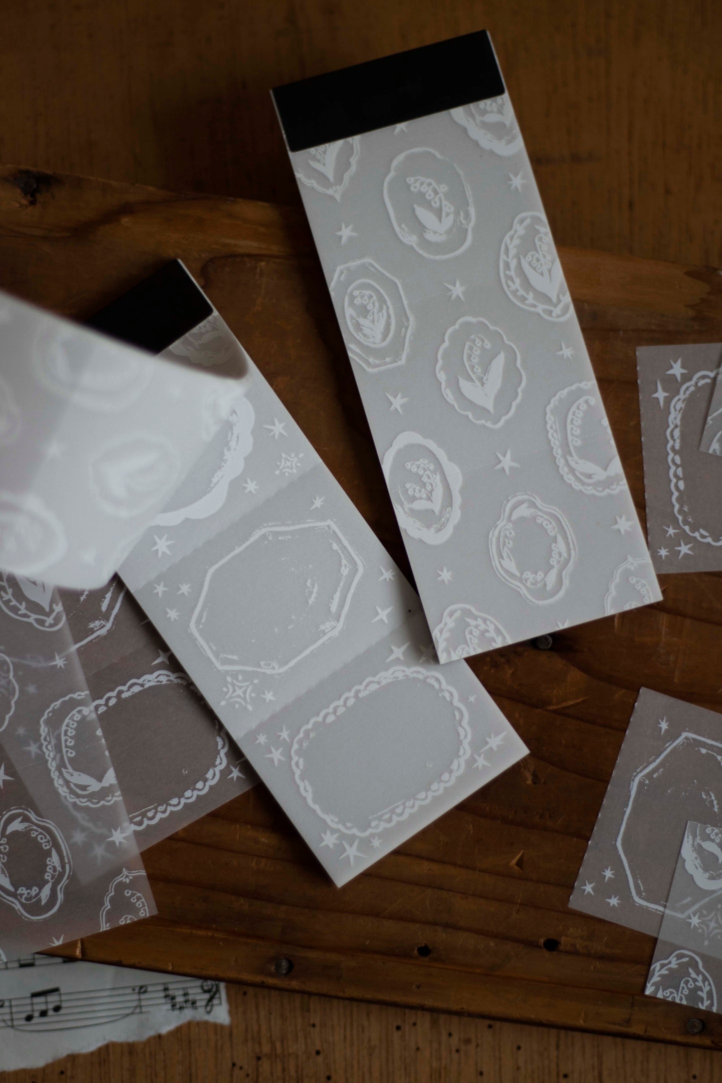 Loidesign Tracing Paper Memo Book - Lily of the Valley - Flower Tray