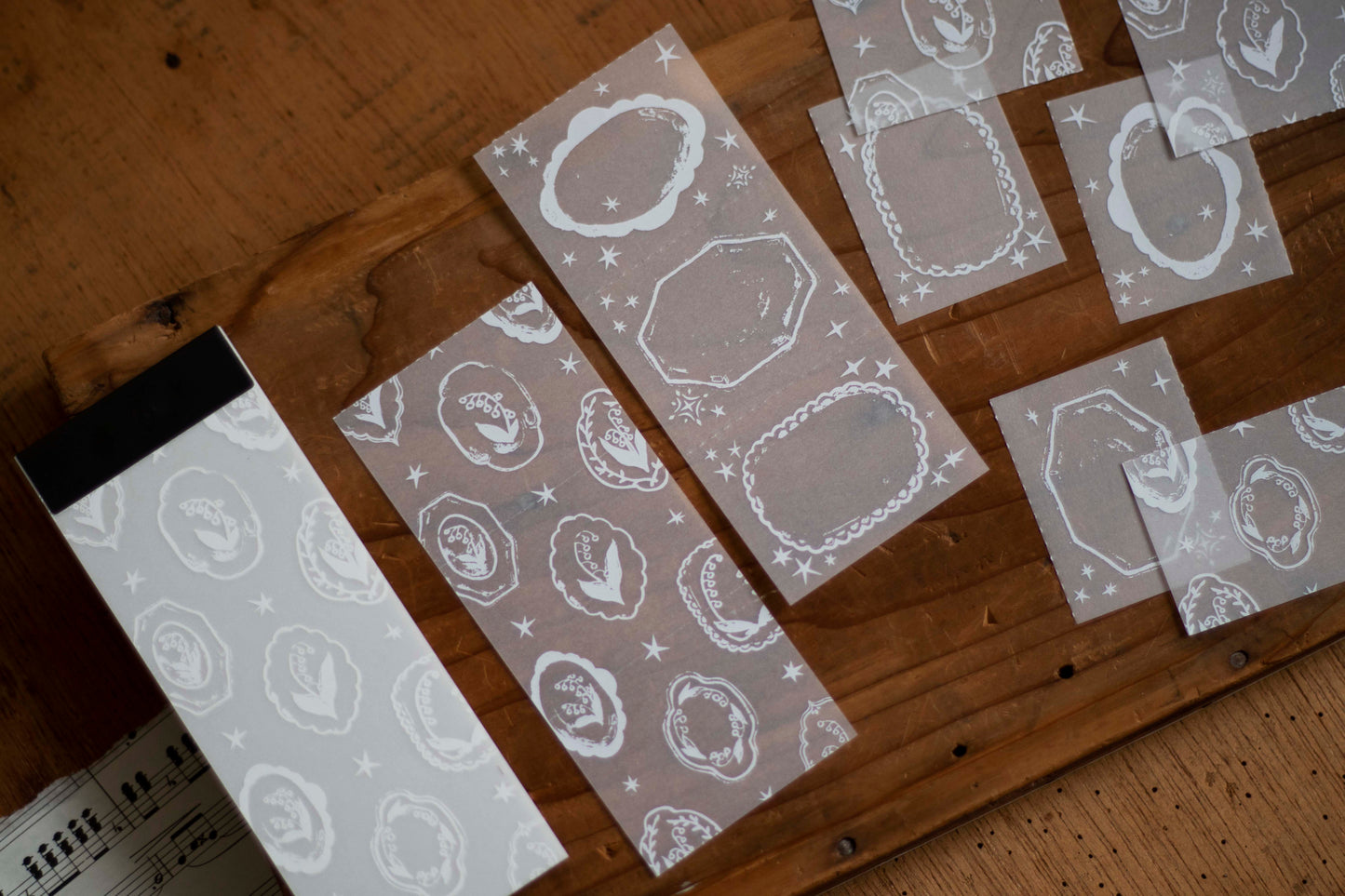 Loidesign Tracing Paper Memo Book - Lily of the Valley - Flower Tray