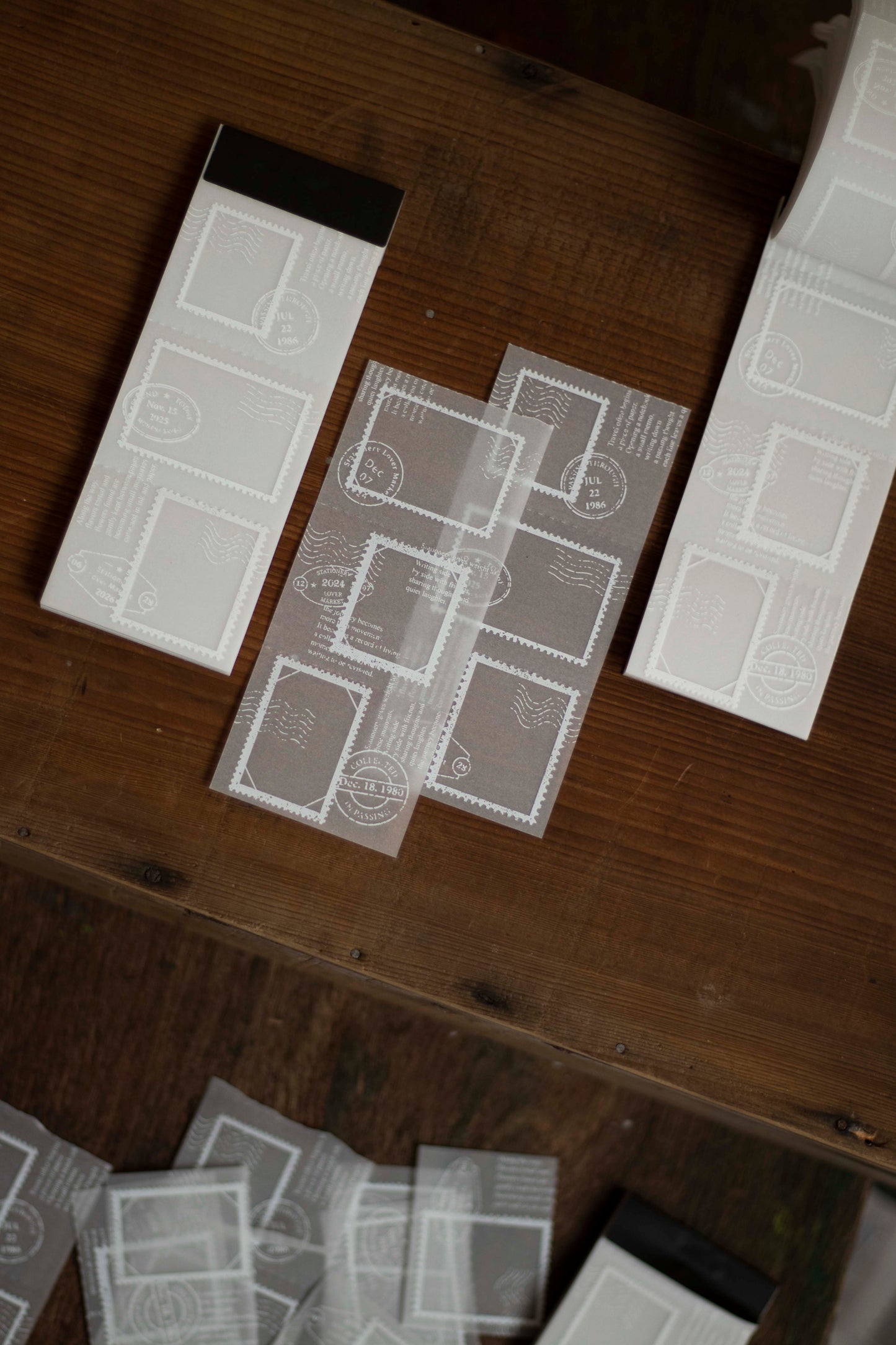 Loidesign Tracing Paper Memo Book - Postage Stamp Collection