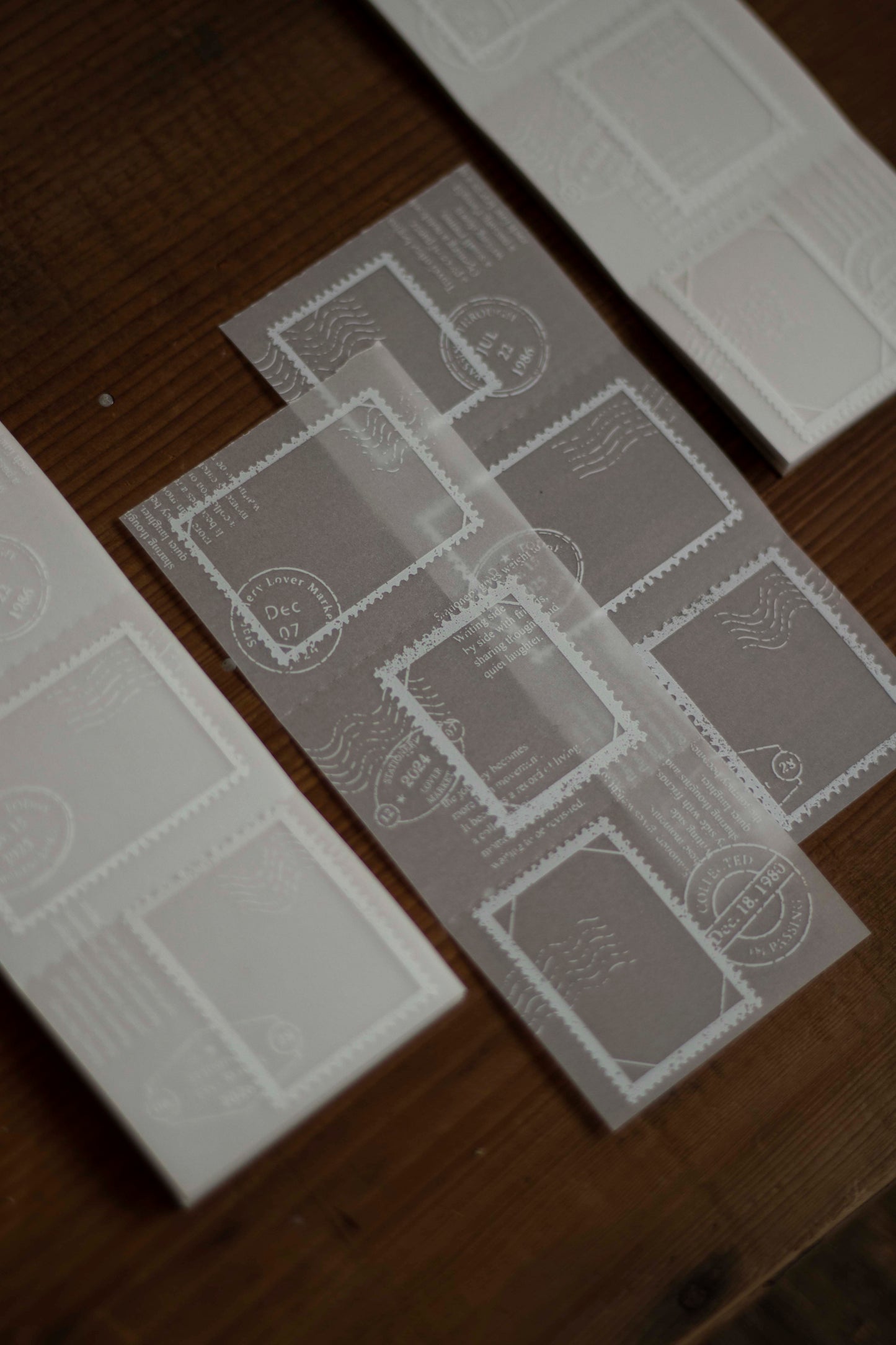 Loidesign Tracing Paper Memo Book - Postage Stamp Collection