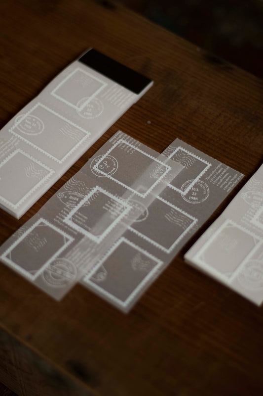 Loidesign Tracing Paper Memo Book - Postage Stamp Collection