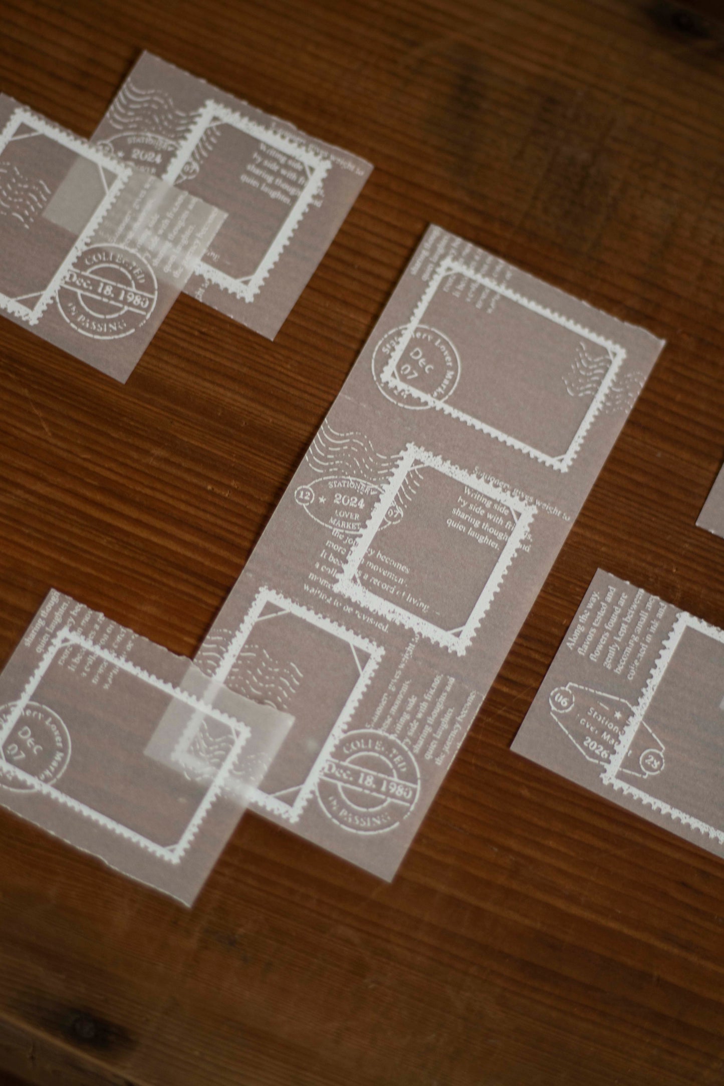 Loidesign Tracing Paper Memo Book - Postage Stamp Collection
