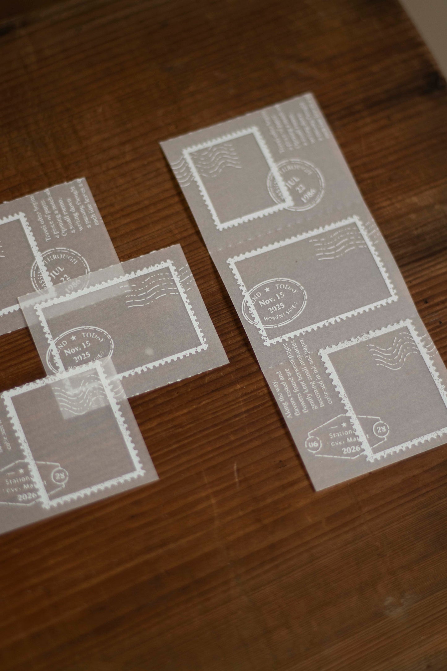 Loidesign Tracing Paper Memo Book - Postage Stamp Collection