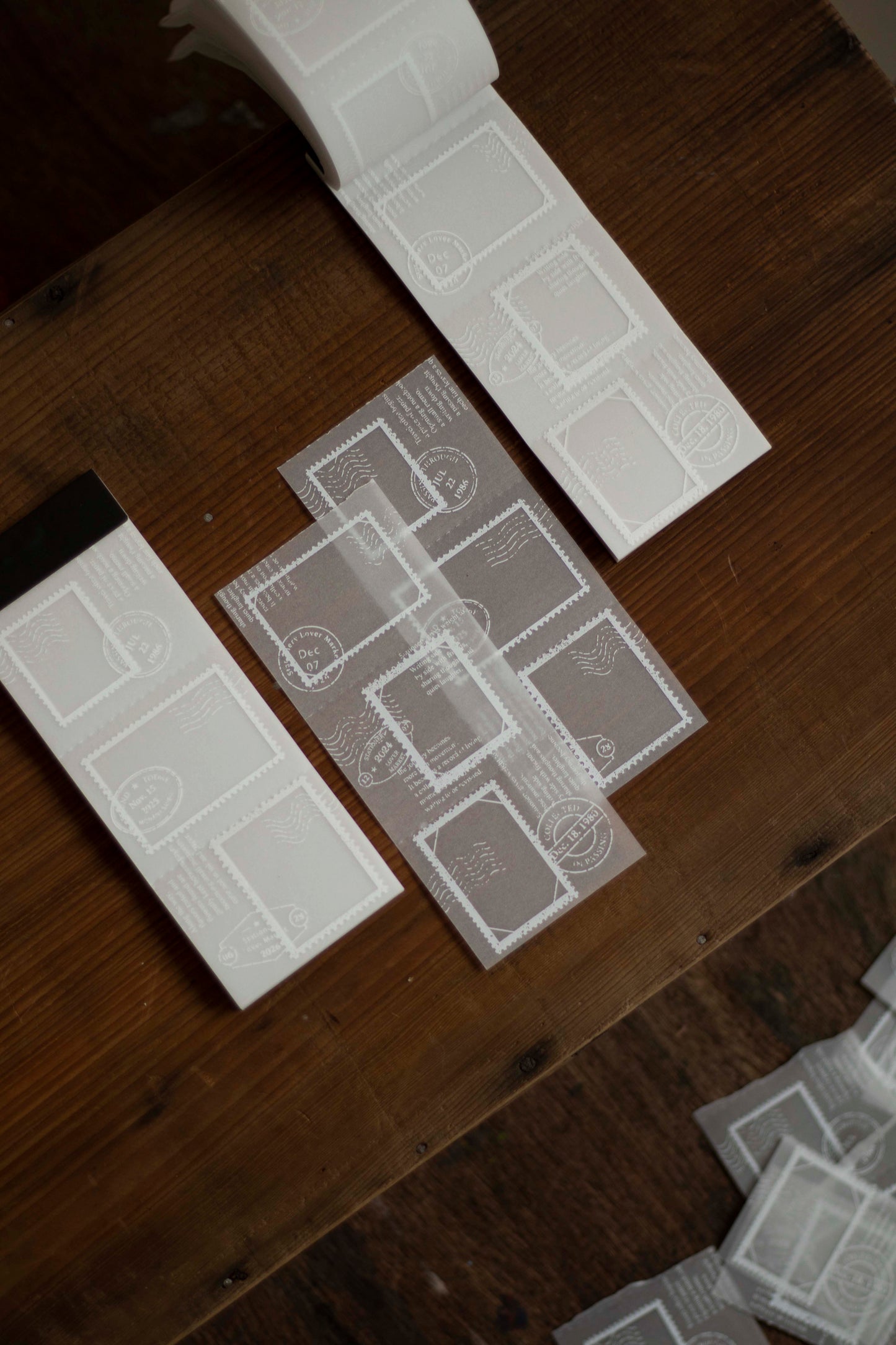 Loidesign Tracing Paper Memo Book - Postage Stamp Collection